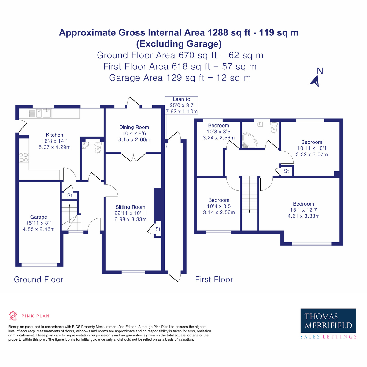 13, Kings Avenue, Marcham floorplan