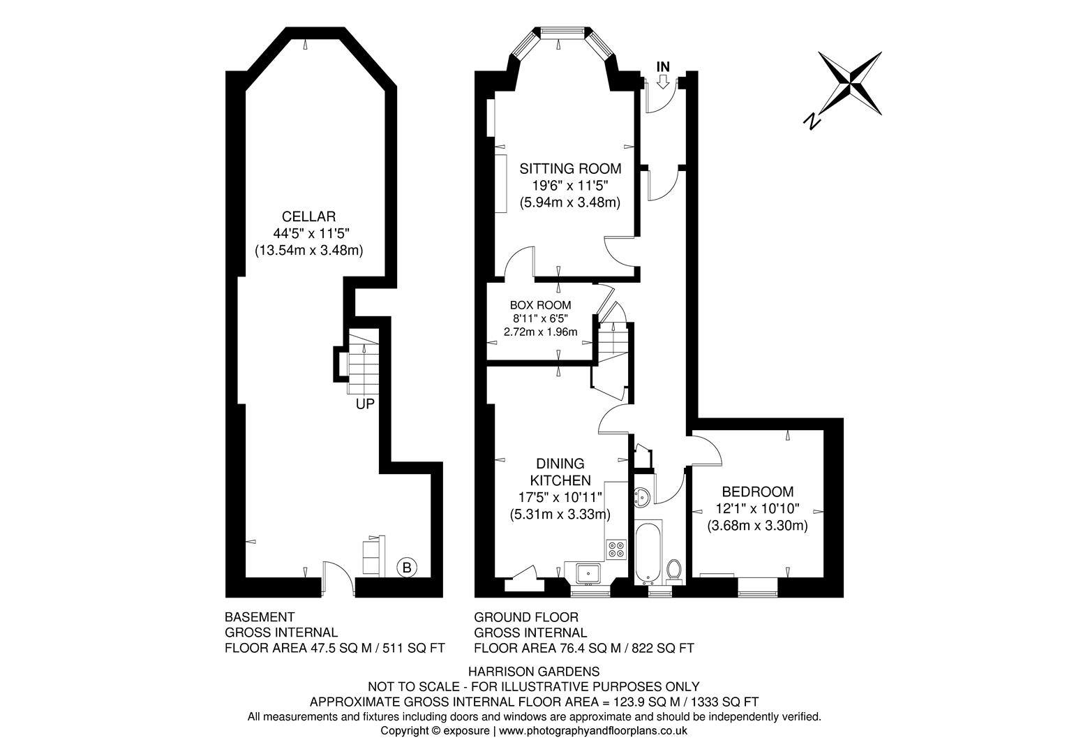 72, Harrison Gardens, Edinburgh floorplan