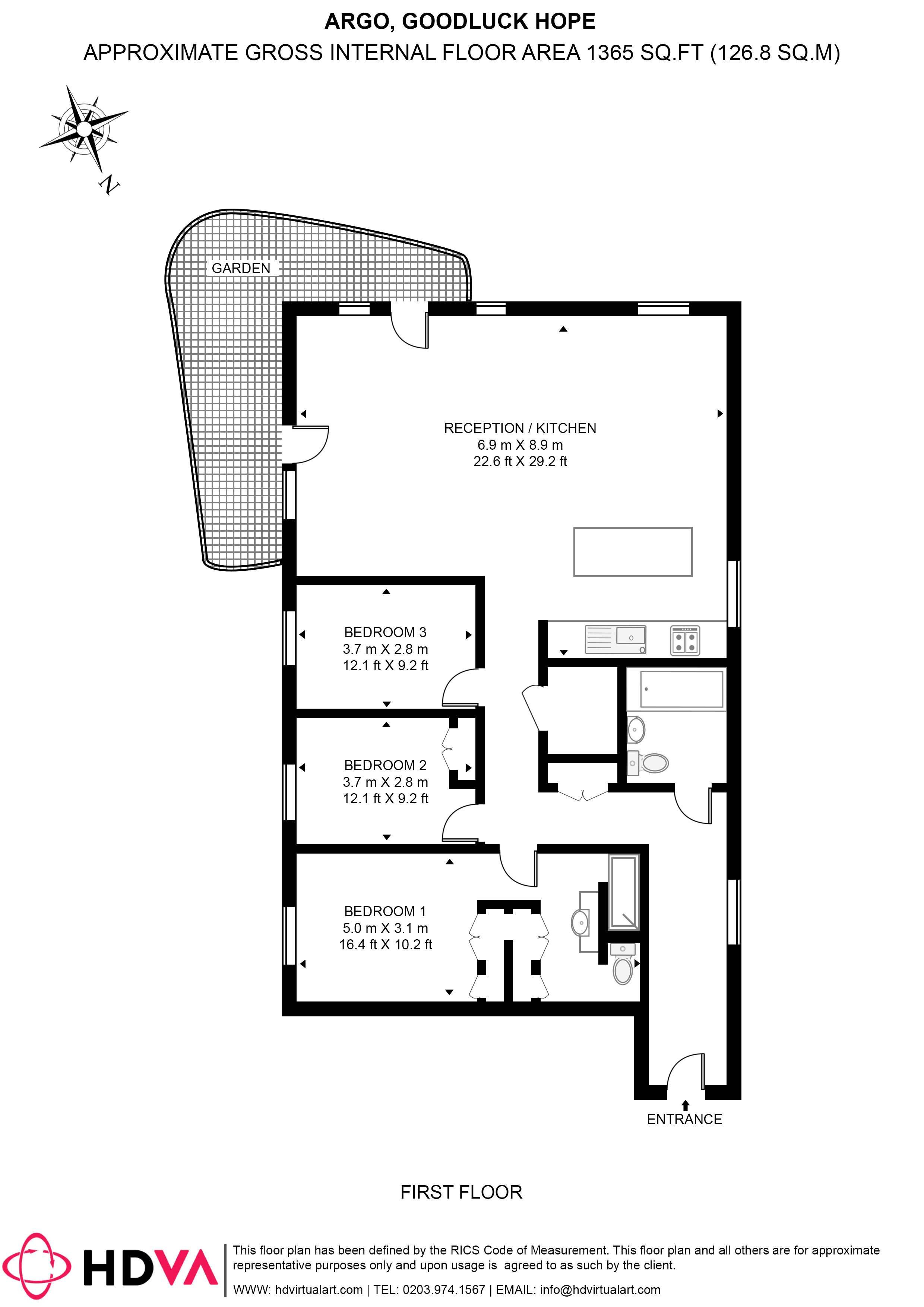 Orchard Place, London floorplan
