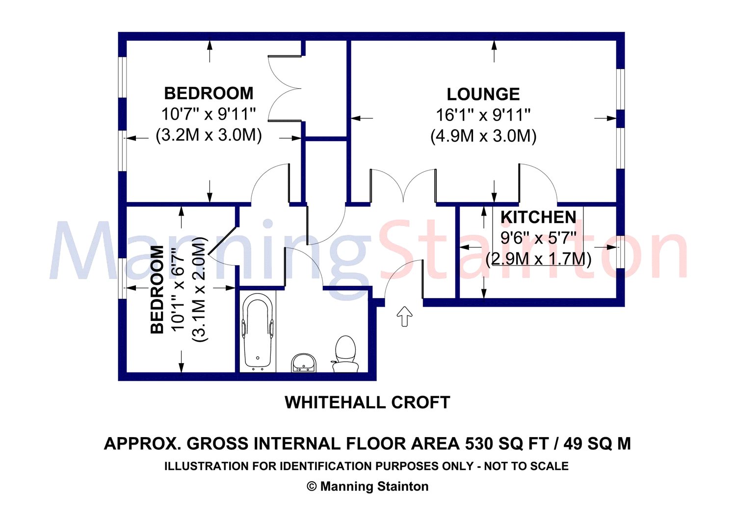 2 Bedrooms Flat to rent in Whitehall Croft, Farnley, Leeds LS12