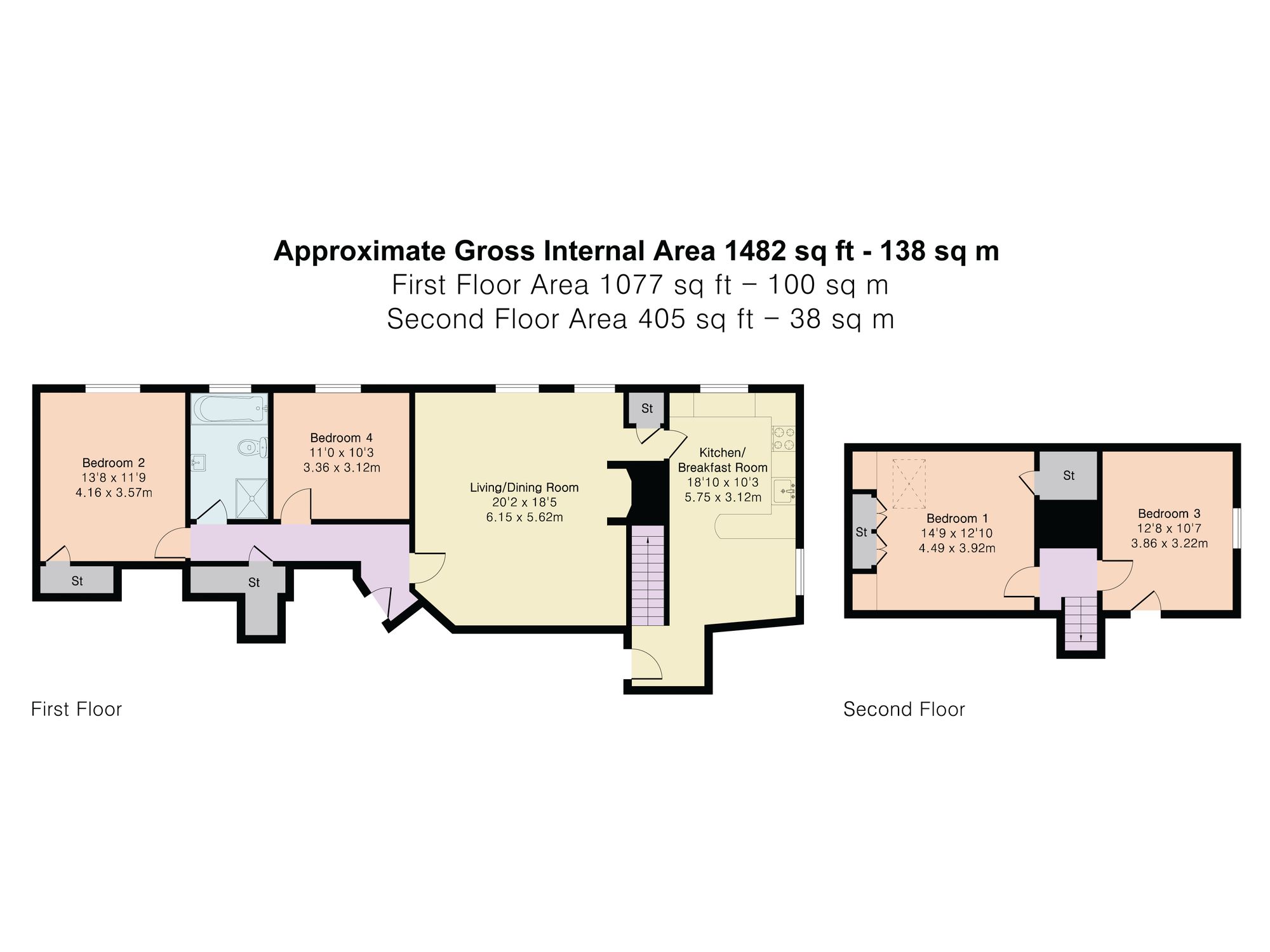Flat 4, The White Lion Magdalen Road, Ipswich floorplan