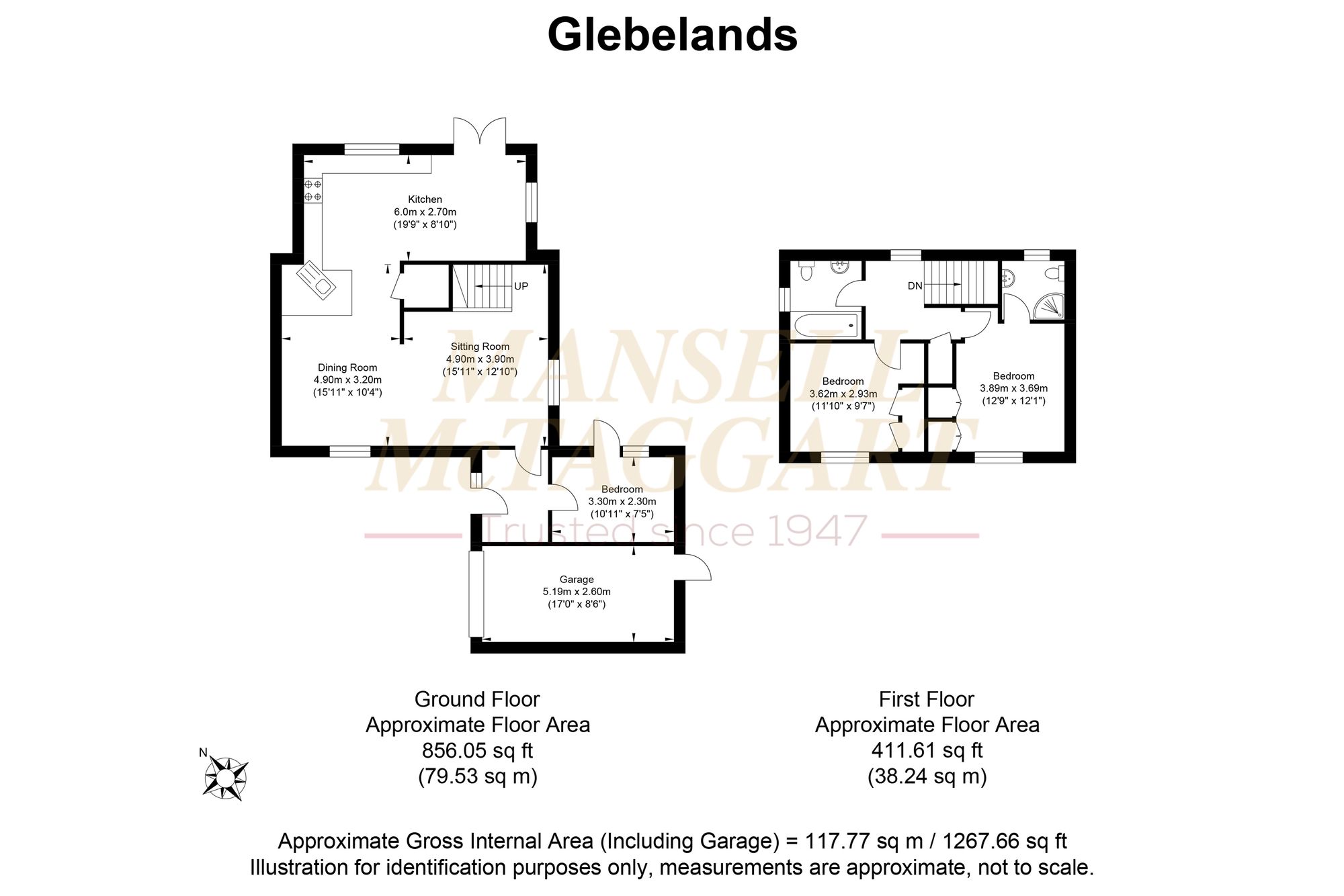 12 Glebelands, Crawley floorplan