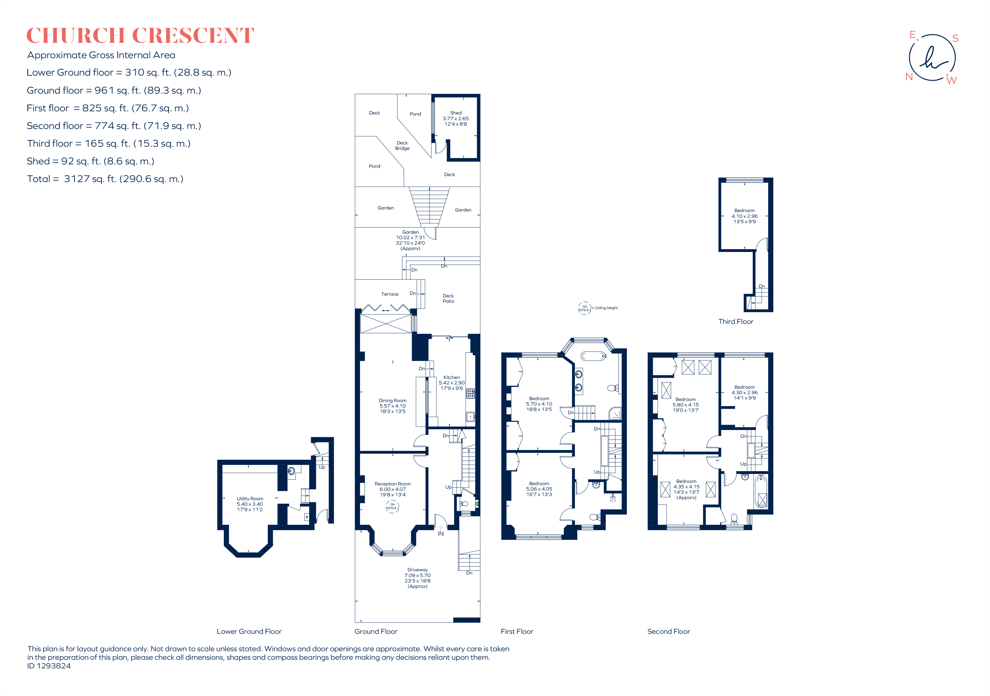 48, Church Crescent, London floorplan