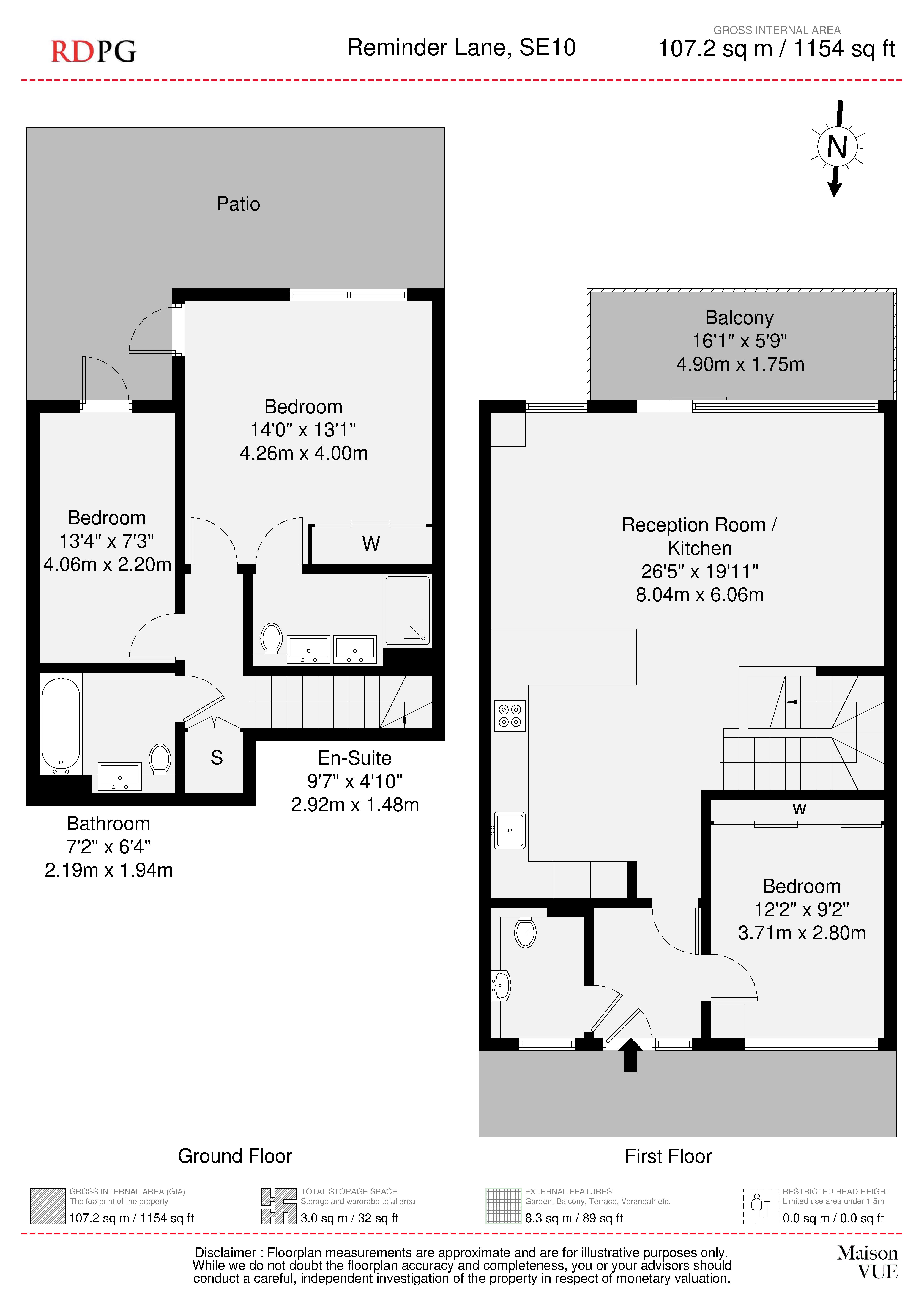 Reminder Lane, London floorplan