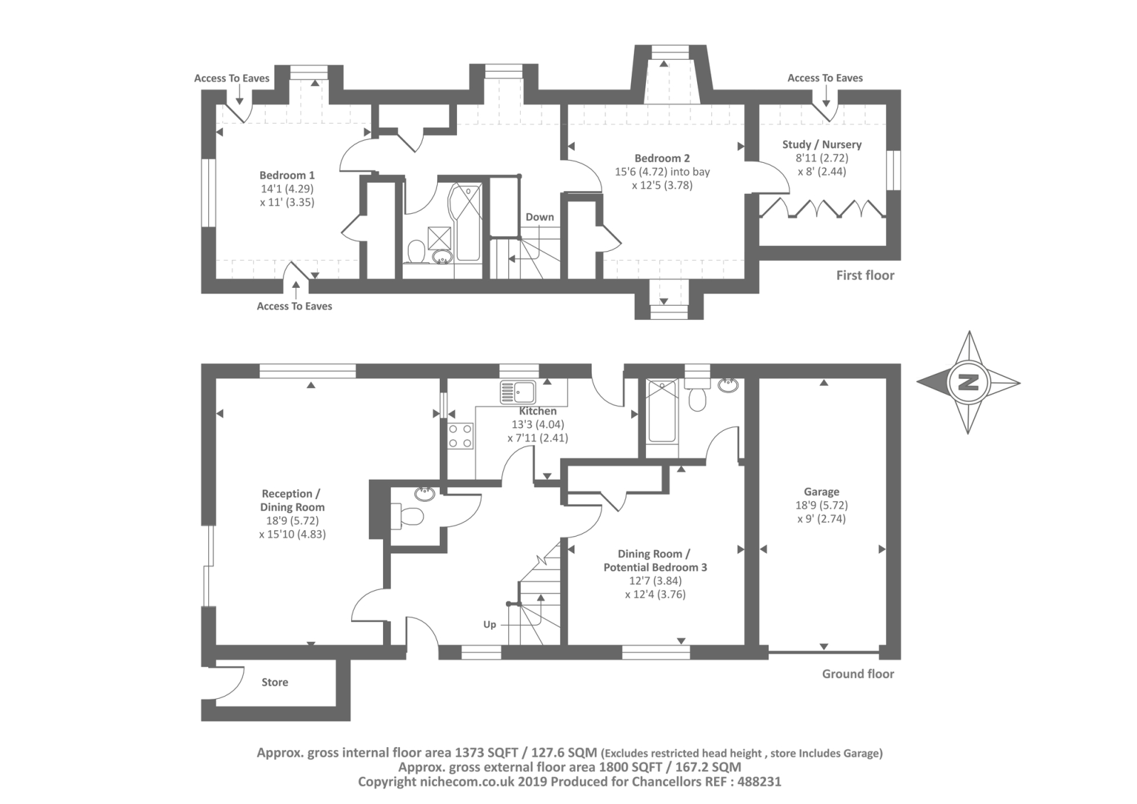 3 Bedrooms Link-detached house for sale in Churchill, Chipping Norton OX7