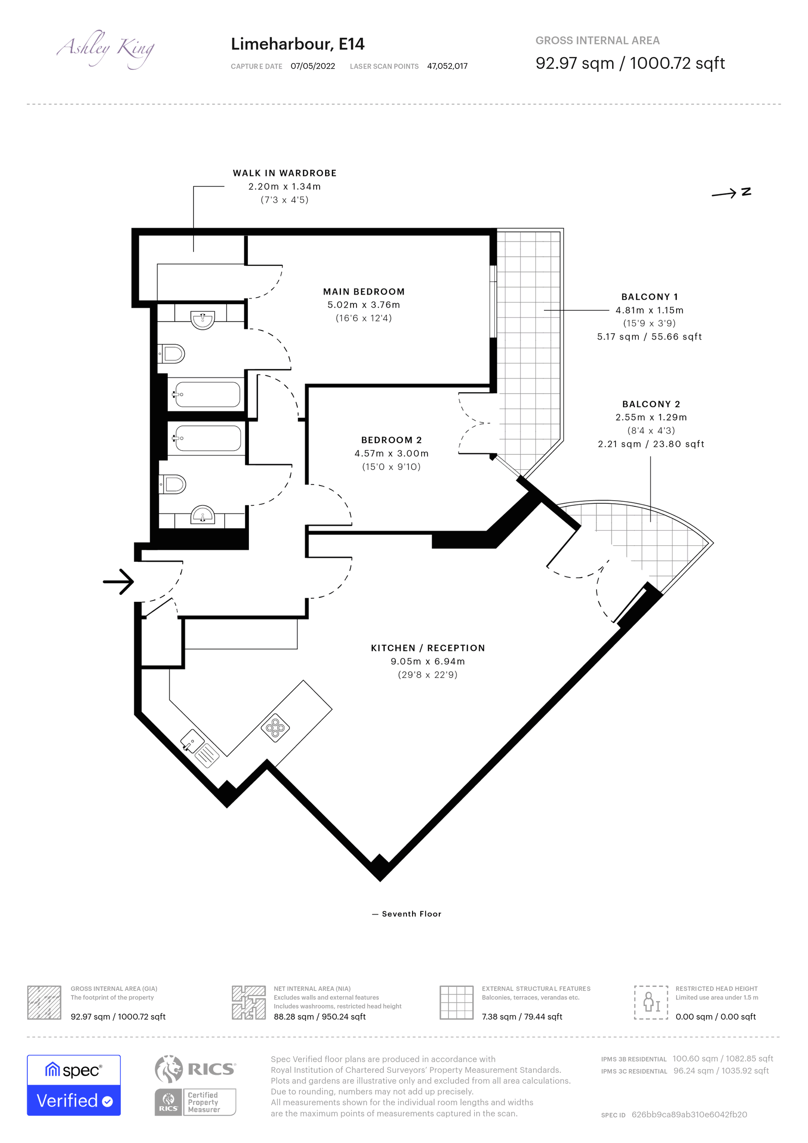 City Tower, Limeharbour, London floorplan