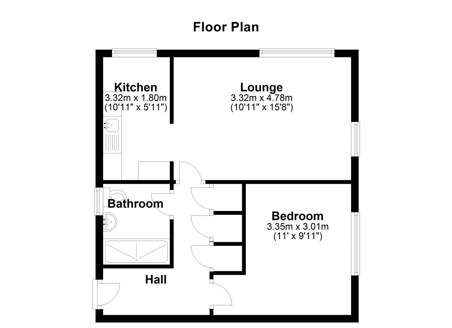 97, Abbotswood, Yate floorplan