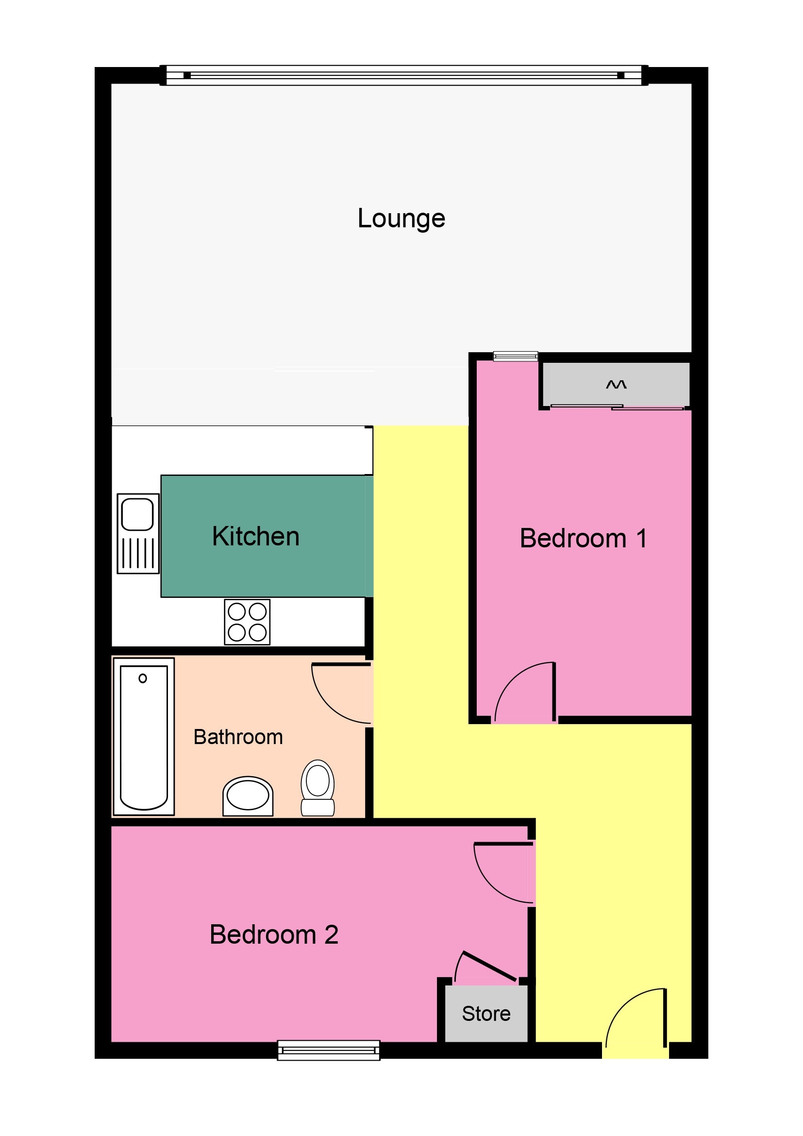 2 Bedrooms Flat for sale in Cook Street, Westbridge Gardens, Tradeston, Glasgow G5