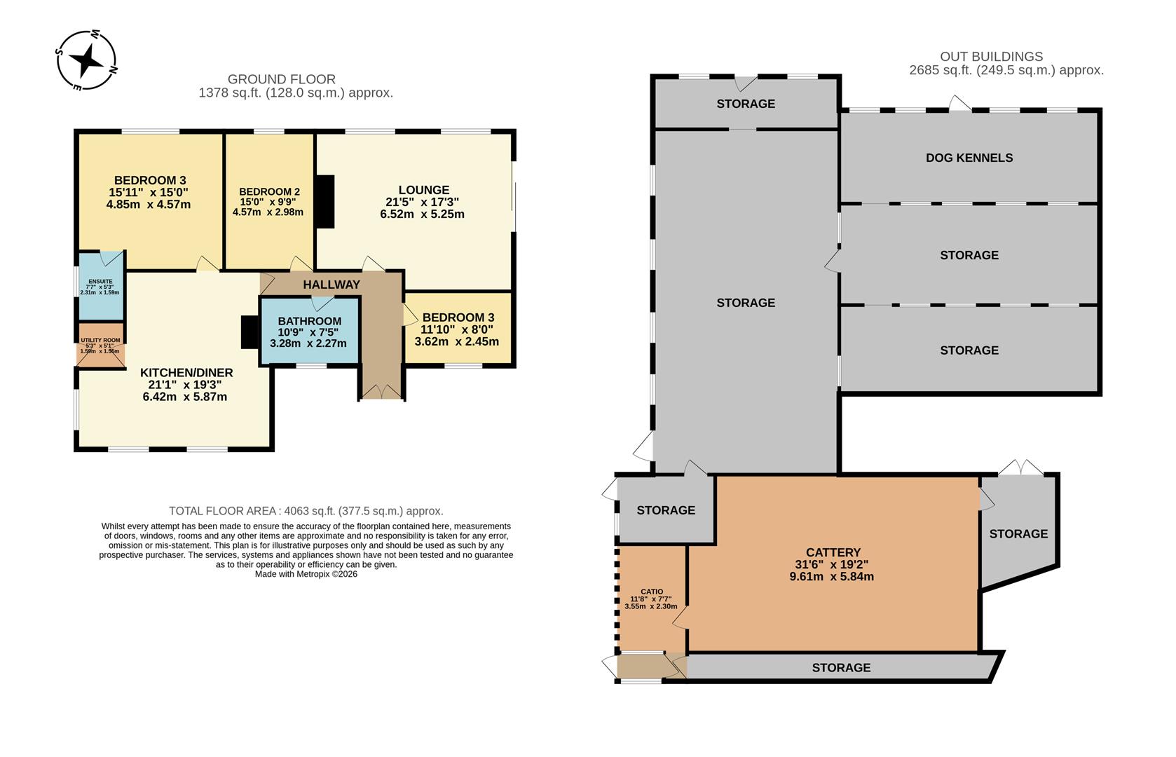 Little Pydew, Ffordd Ffynnon, Prestatyn floorplan