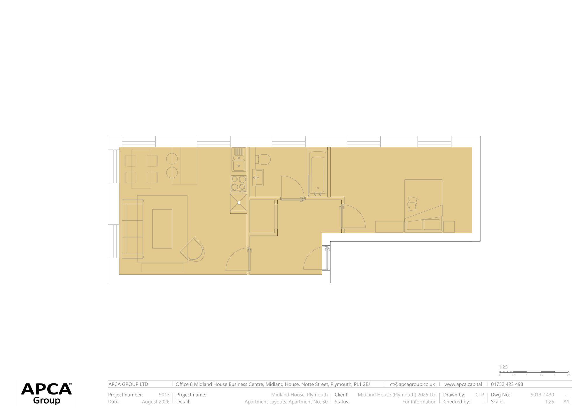 Apt 30 Midland House, Notte Street, Plymouth floorplan