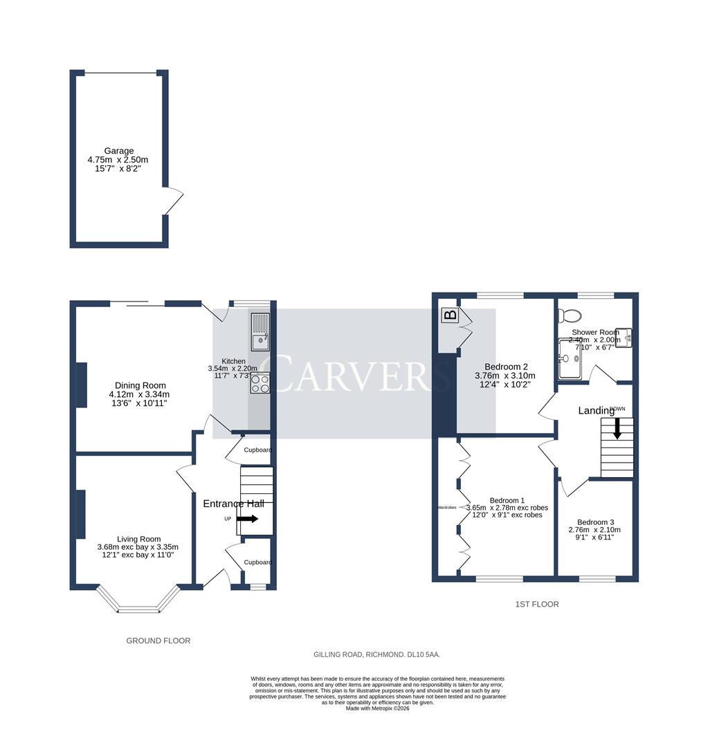 14, Gilling Road, Richmond floorplan