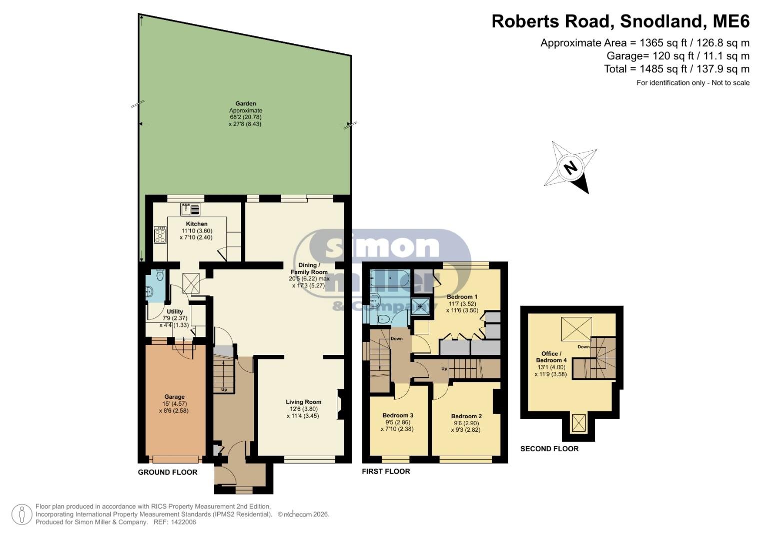 15, Roberts Road, Snodland floorplan