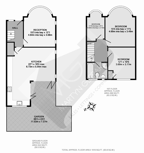 3 Bedrooms Semi-detached house to rent in Palace Court Gardens, Muswell Hill N10