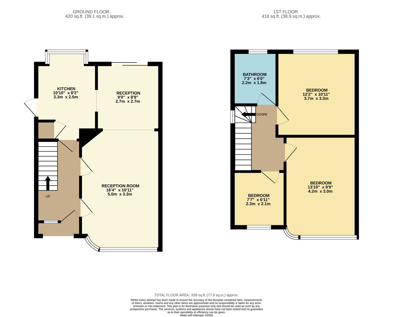 43, Chislehurst Avenue, Leicester floorplan