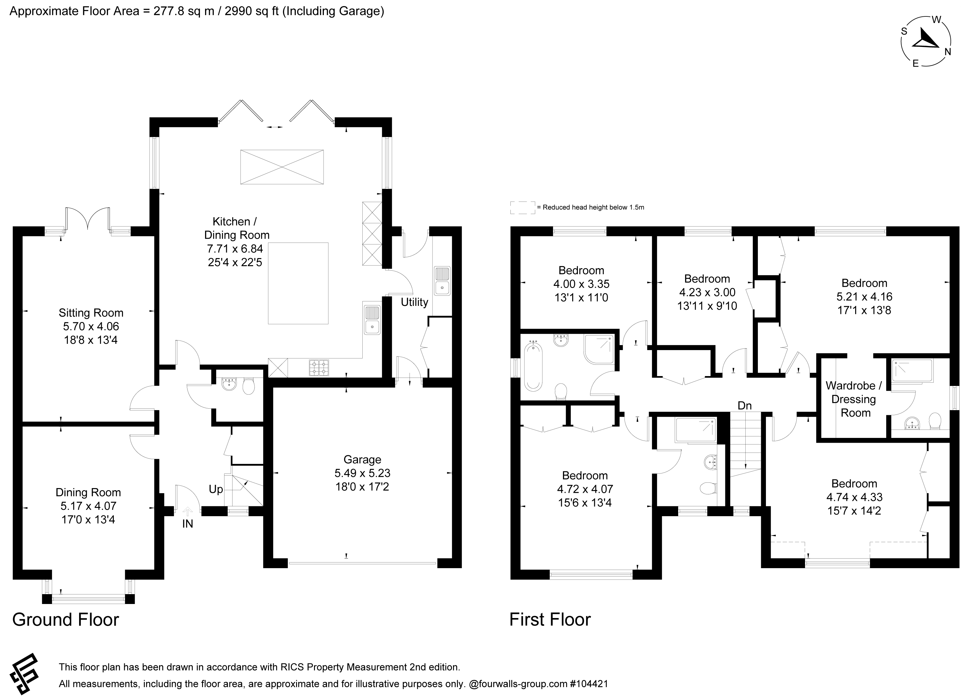 Cherry Tree House, 4, Deerhurst Gardens, Welford On Avon floorplan