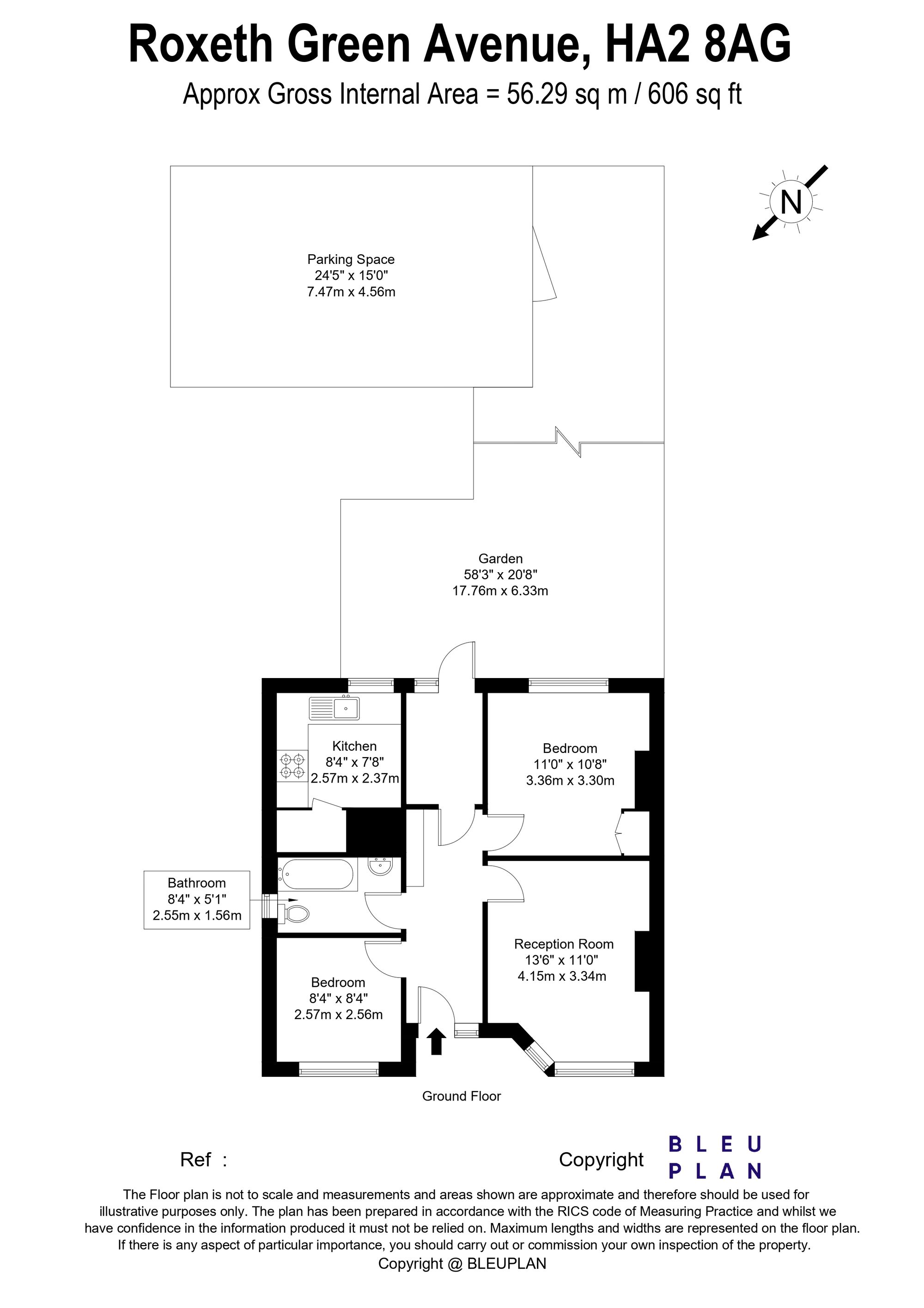 84 Roxeth Green Avenue, Harrow floorplan