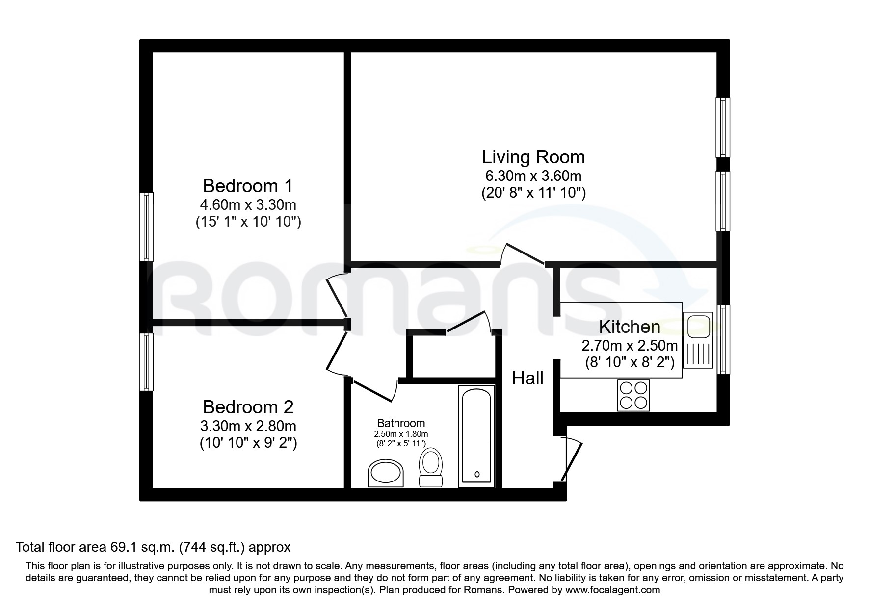17, Shawfield Court, West Drayton floorplan