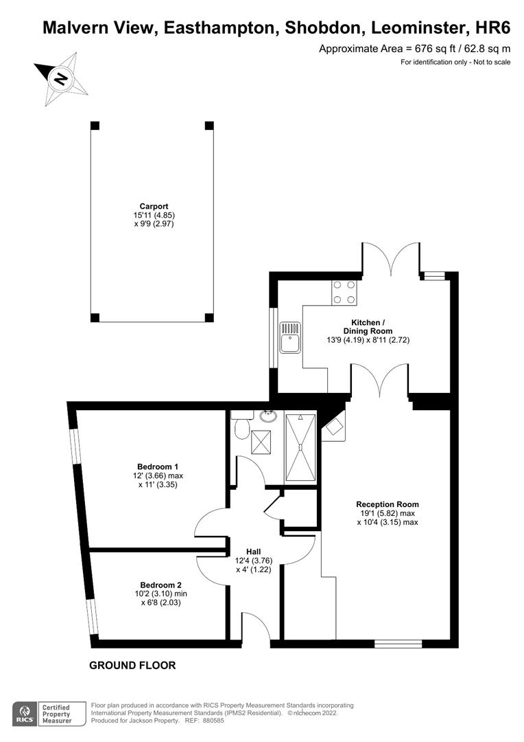 4 Malvern View, Easthampton, Leominster, Herefordshire floorplan