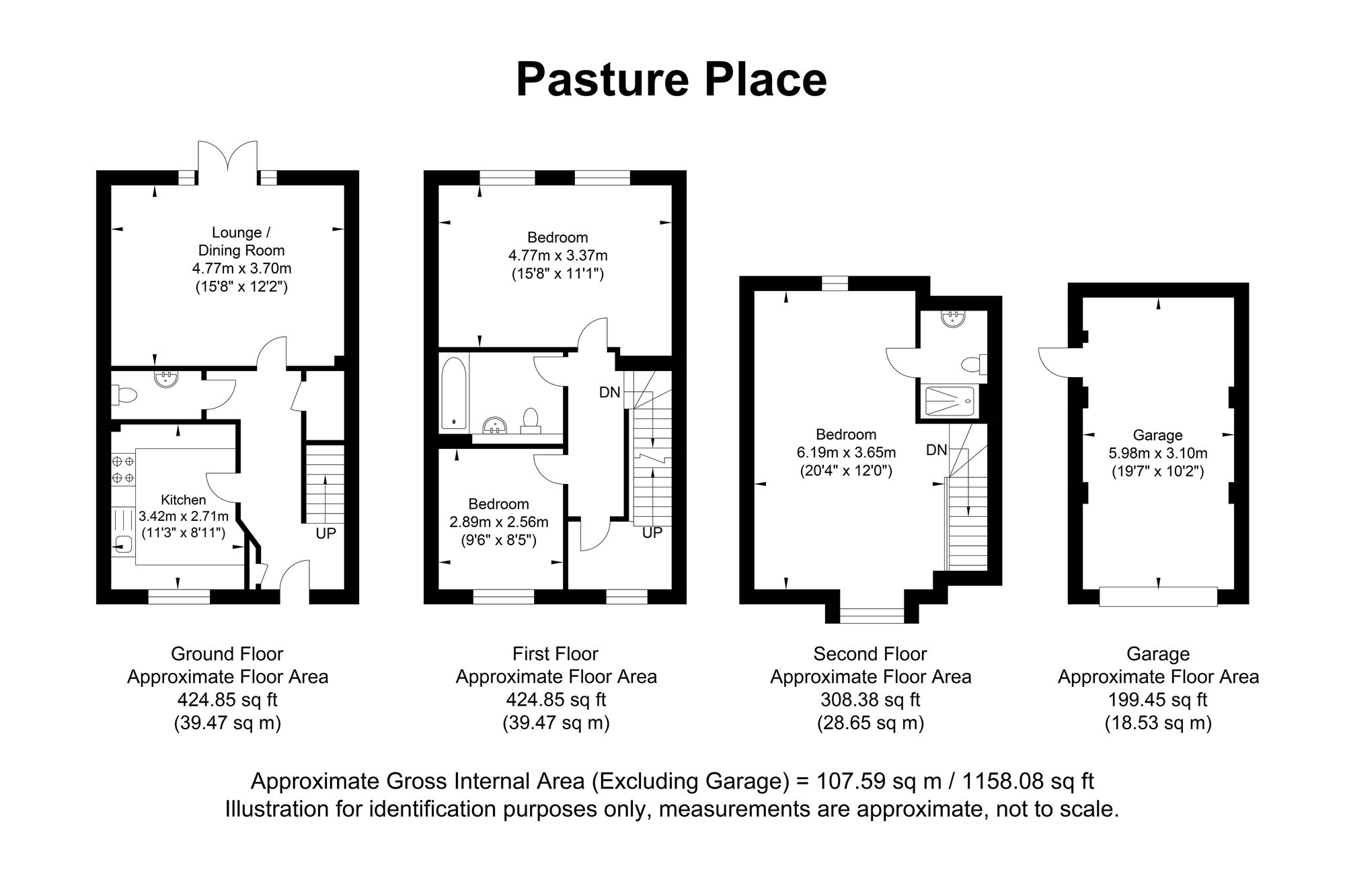 10 Pasture Place, Uckfield floorplan