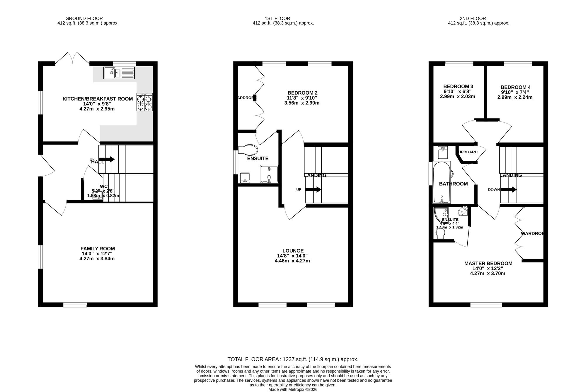 17 Springbank Gardens, Lymm floorplan