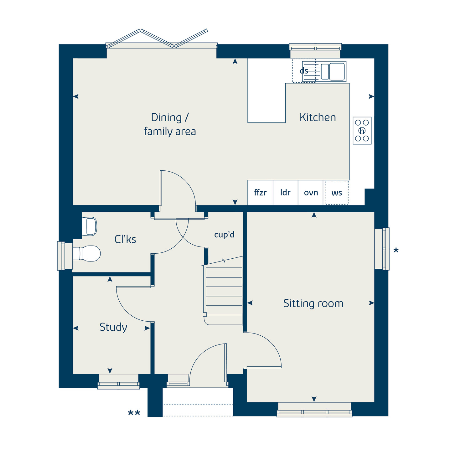 33, Ersham Road, Hailsham floorplan