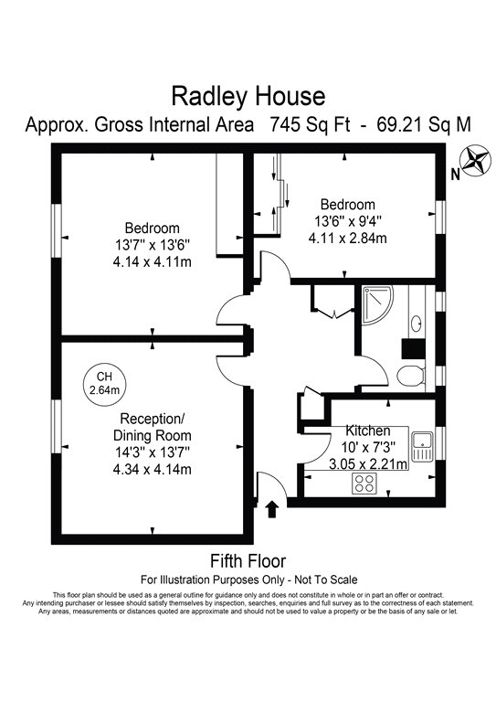 Flat 10,, Radley House, Regents Park floorplan