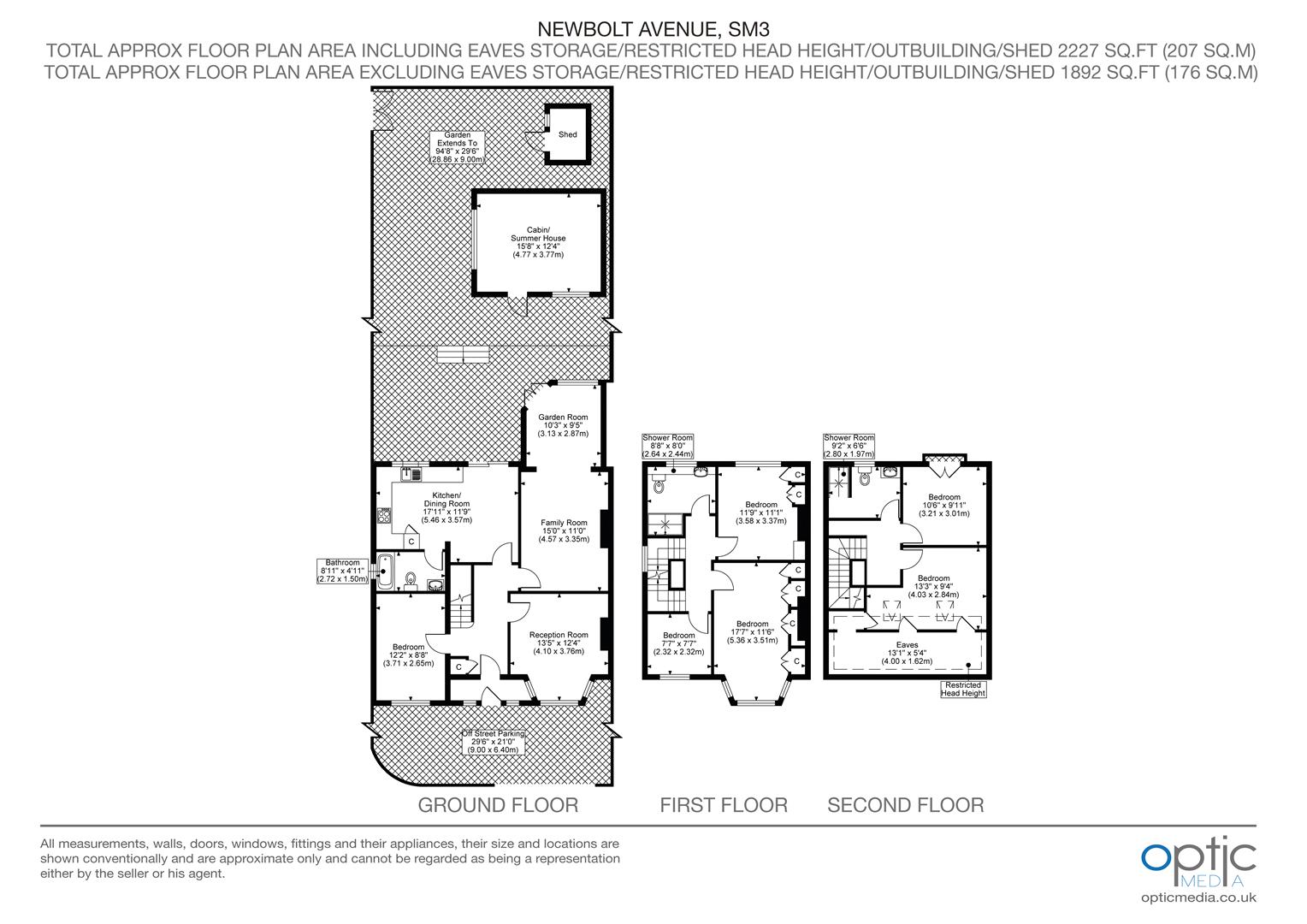 67, Newbolt Avenue, Sutton floorplan