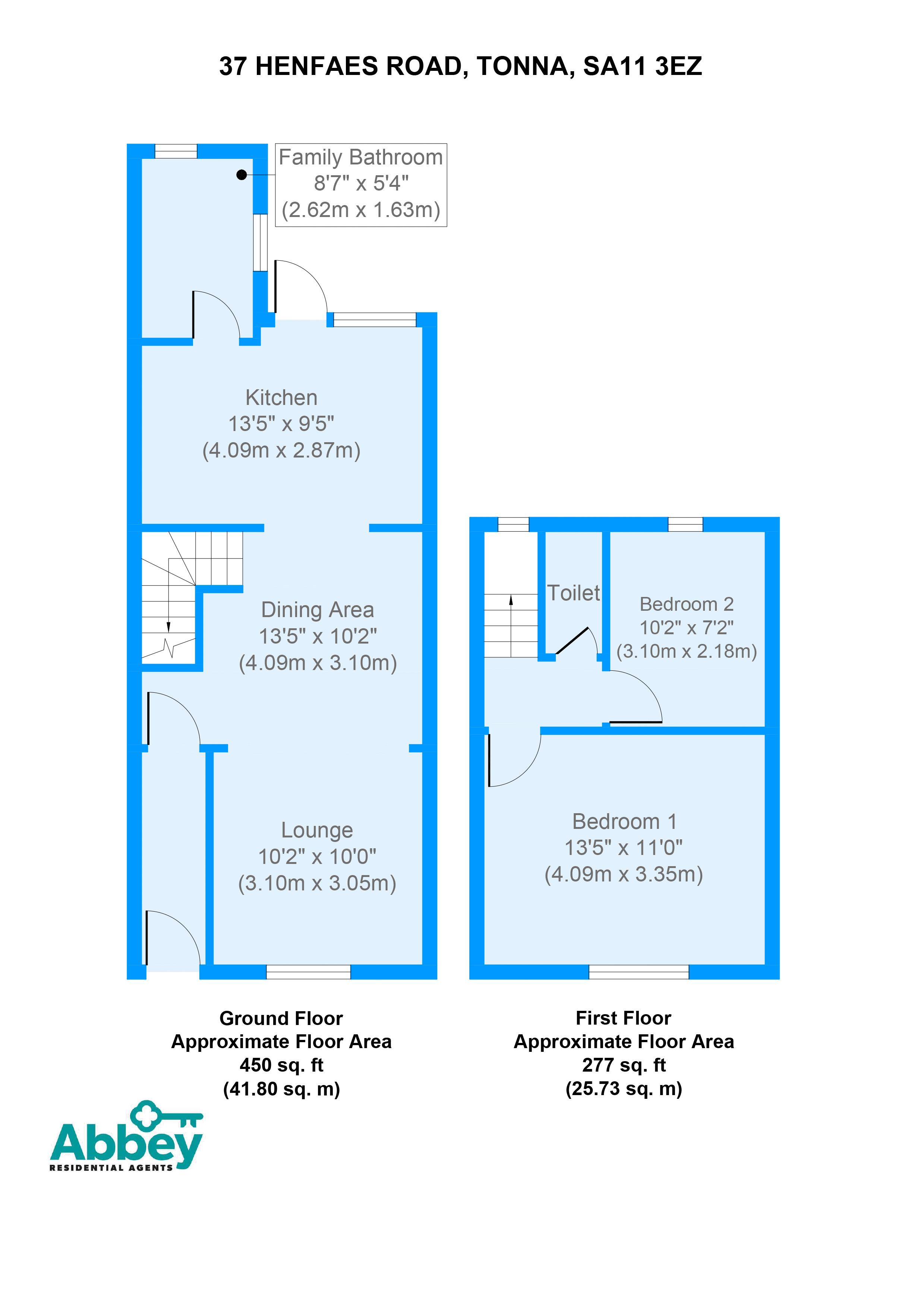 2 Bedrooms Terraced house for sale in Henfaes Road, Tonna, Neath SA11