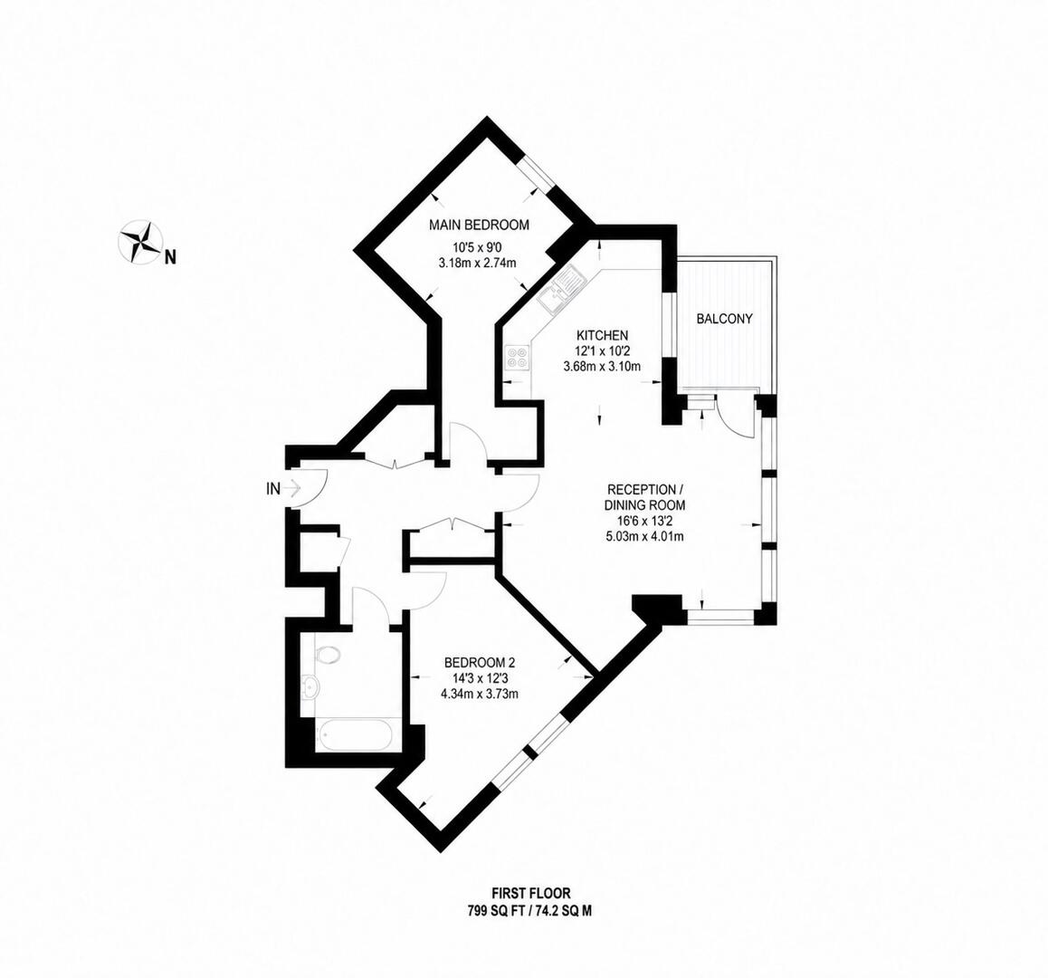 3 Trafalgar House, Battersea Reach, London floorplan