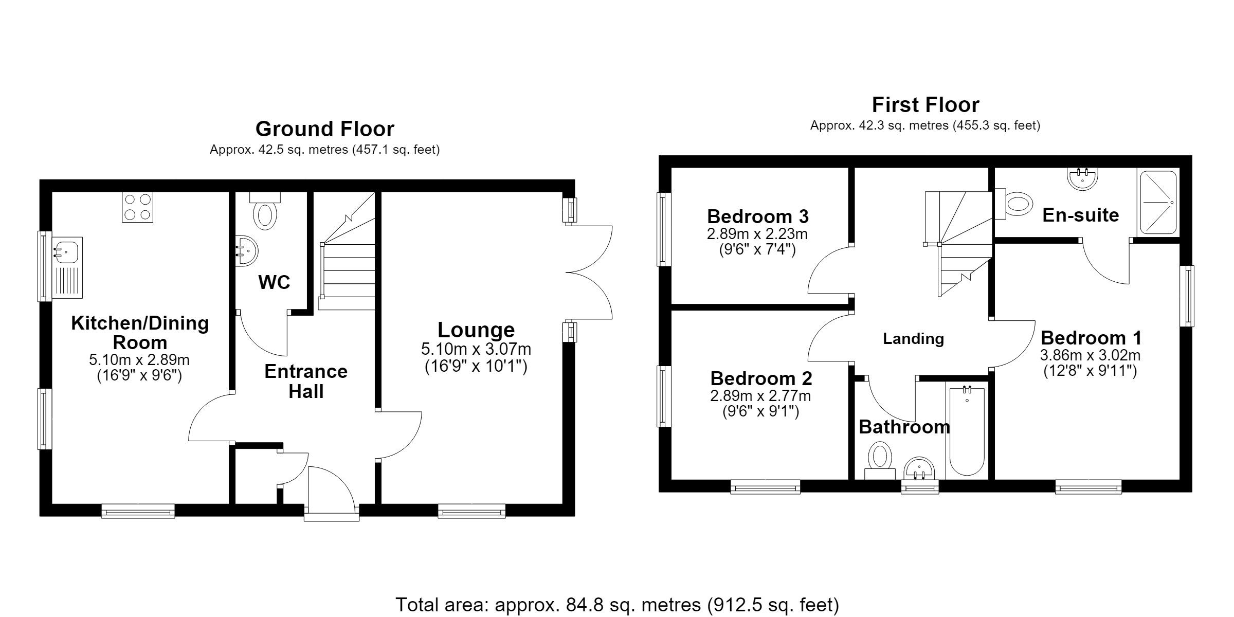 1, Chantry Park View, Suffolk floorplan
