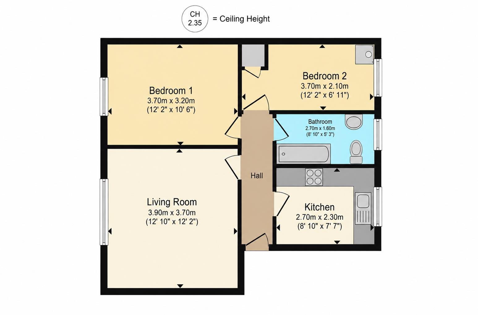 8 Kenton Court, Northern Road, Aylesbury floorplan