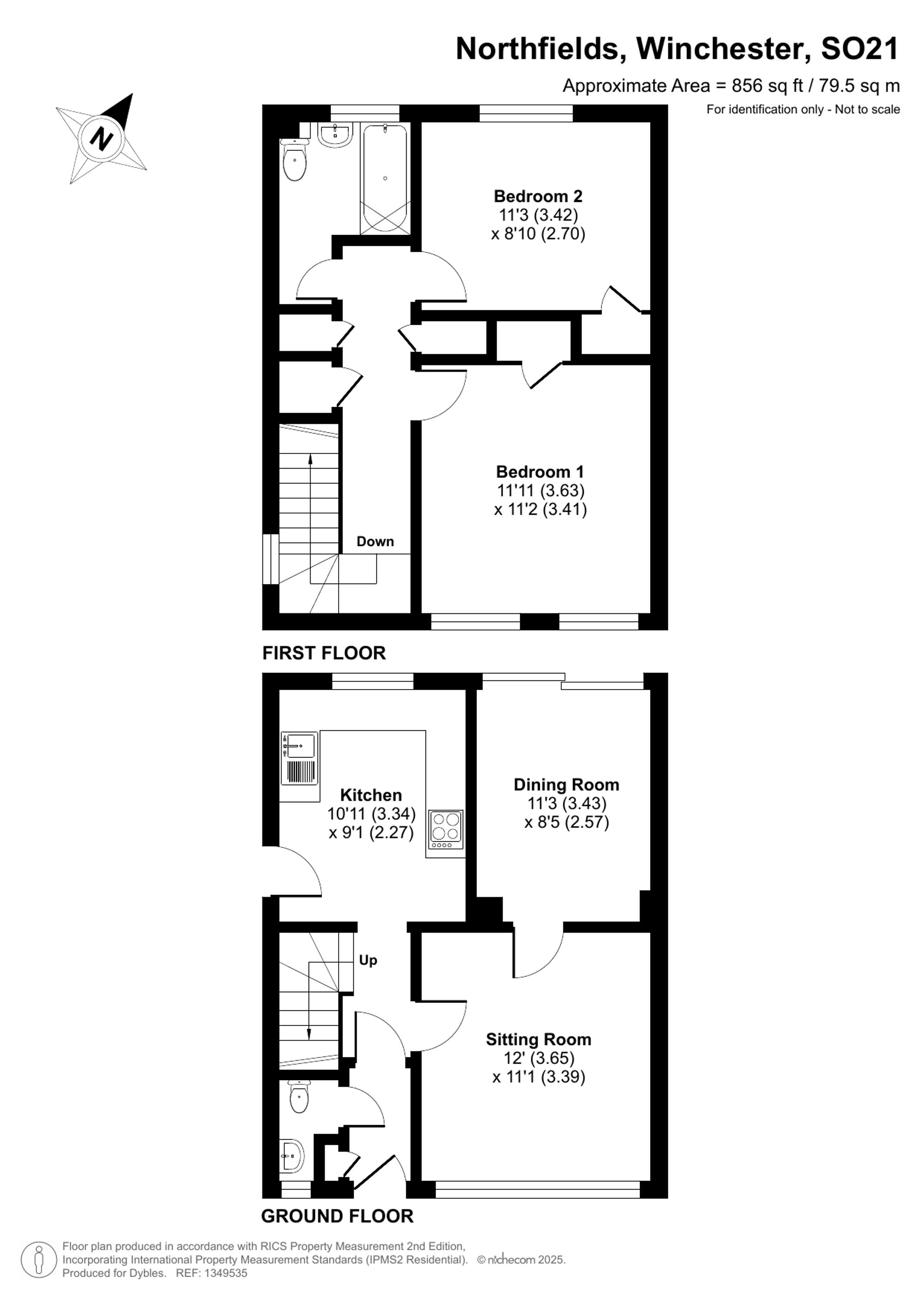 6 Northfields Cottages Northfields, Winchester floorplan
