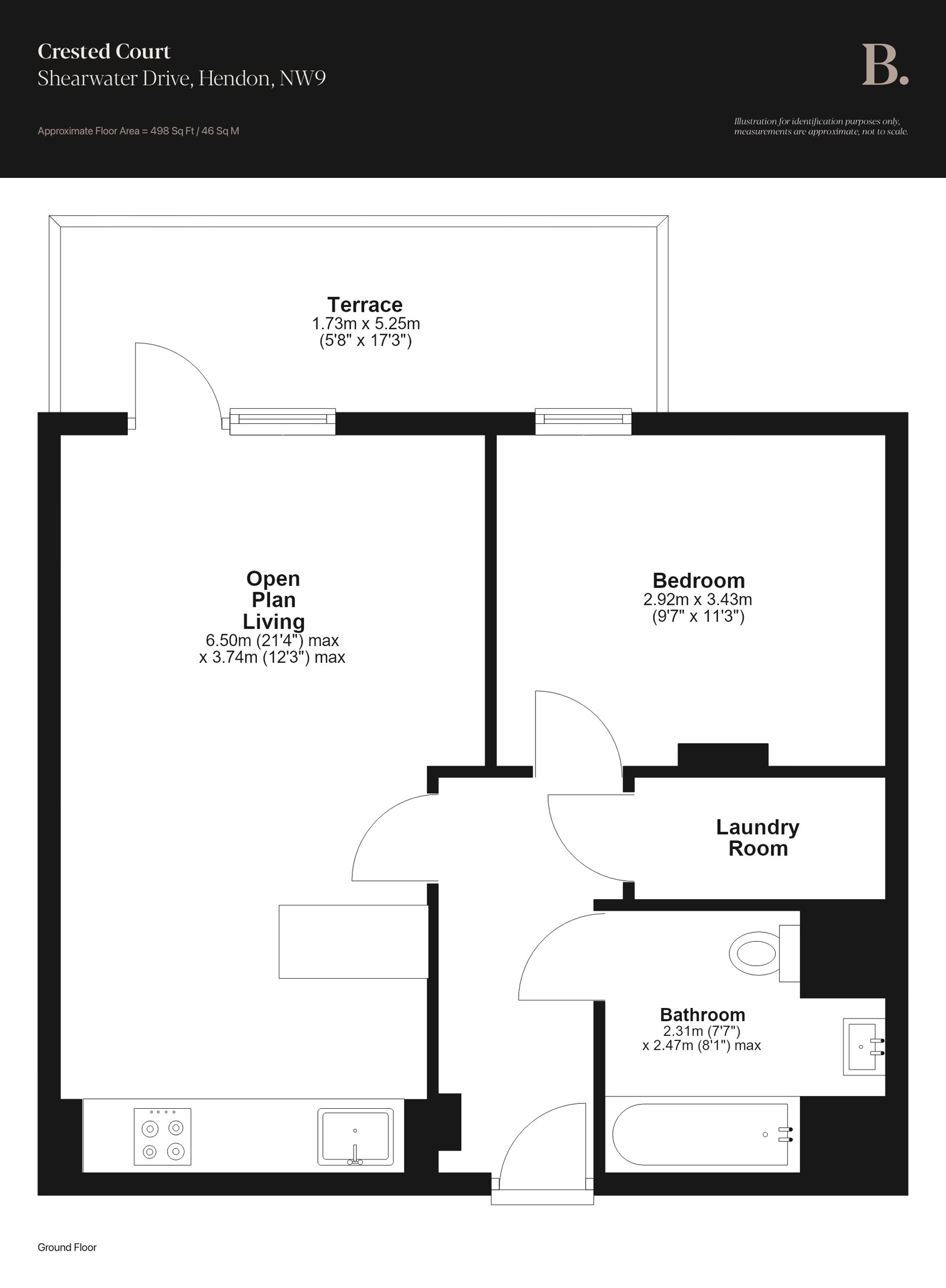 Flat 5, Crested Court, London floorplan