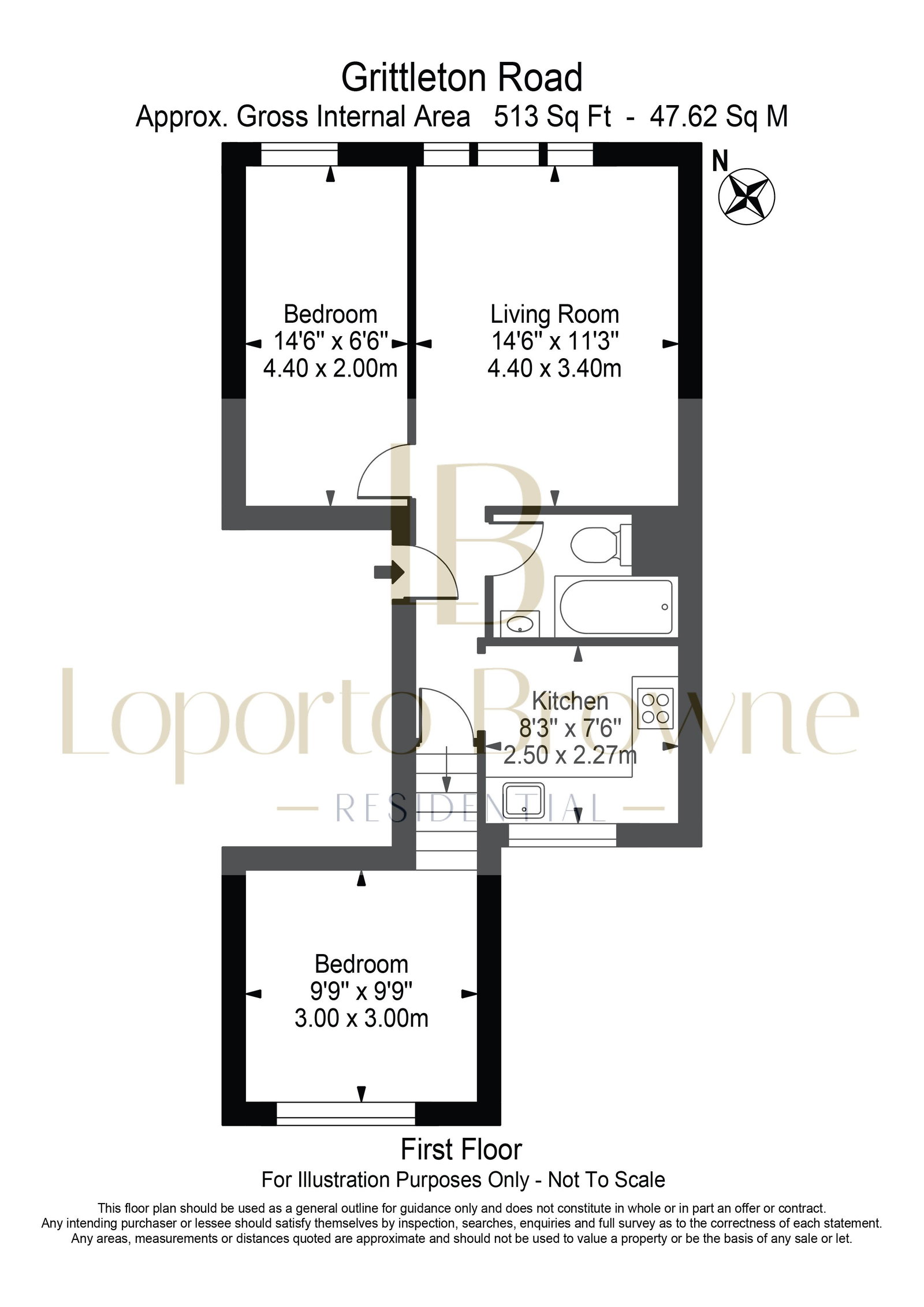 8c, Grittleton Road, London floorplan