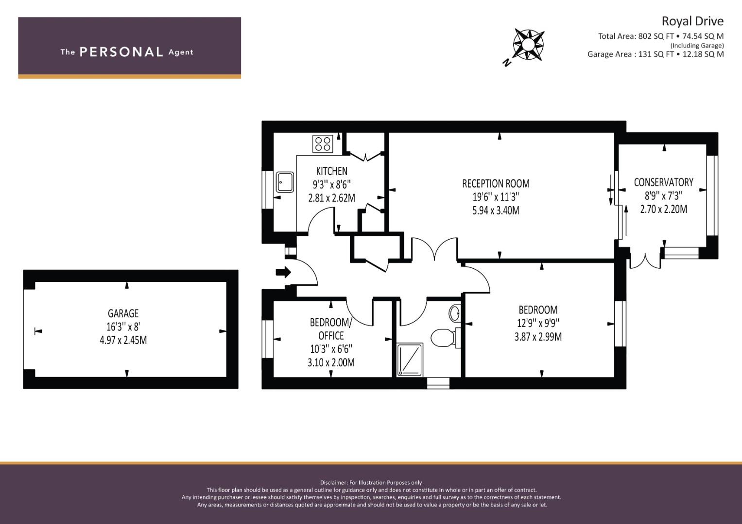 42, Royal Drive, Epsom floorplan