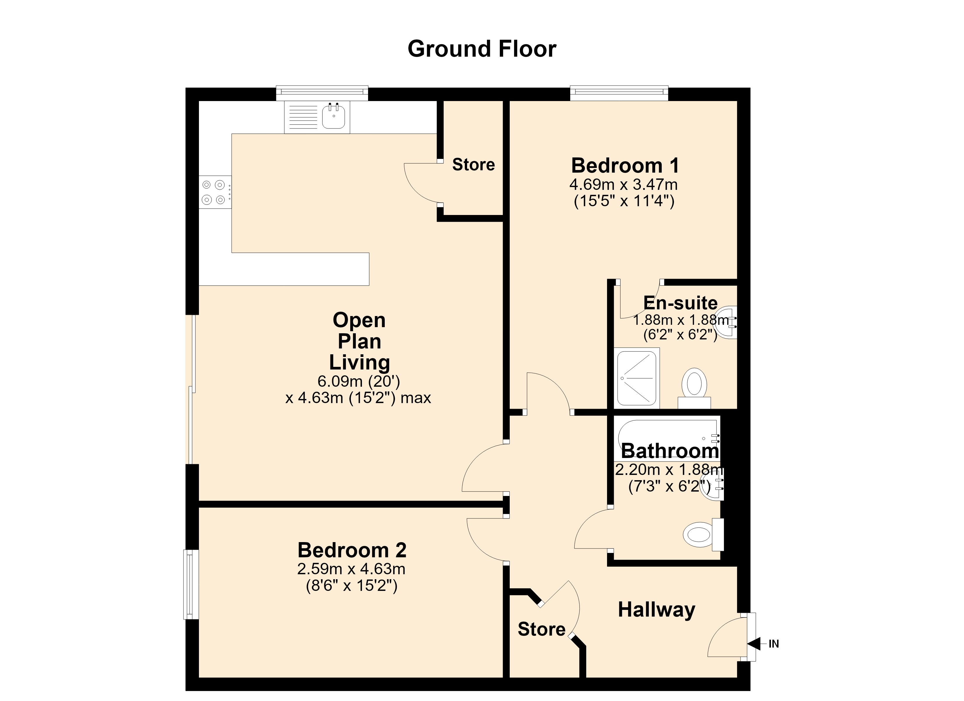 5c Highfield Road, Birmingham floorplan