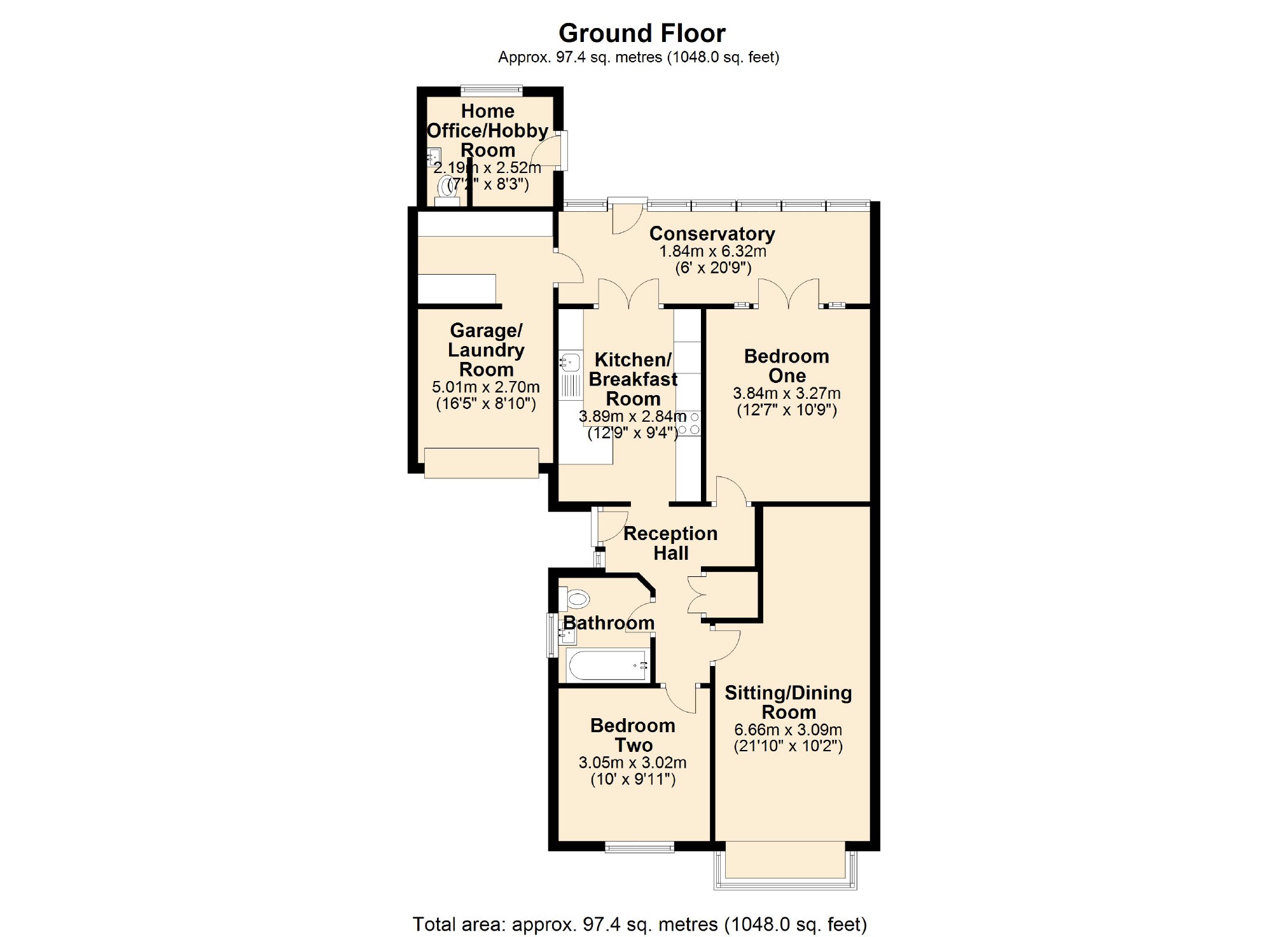 2 Bedrooms Detached bungalow for sale in Beverley, Swindon, Wiltshire SN5