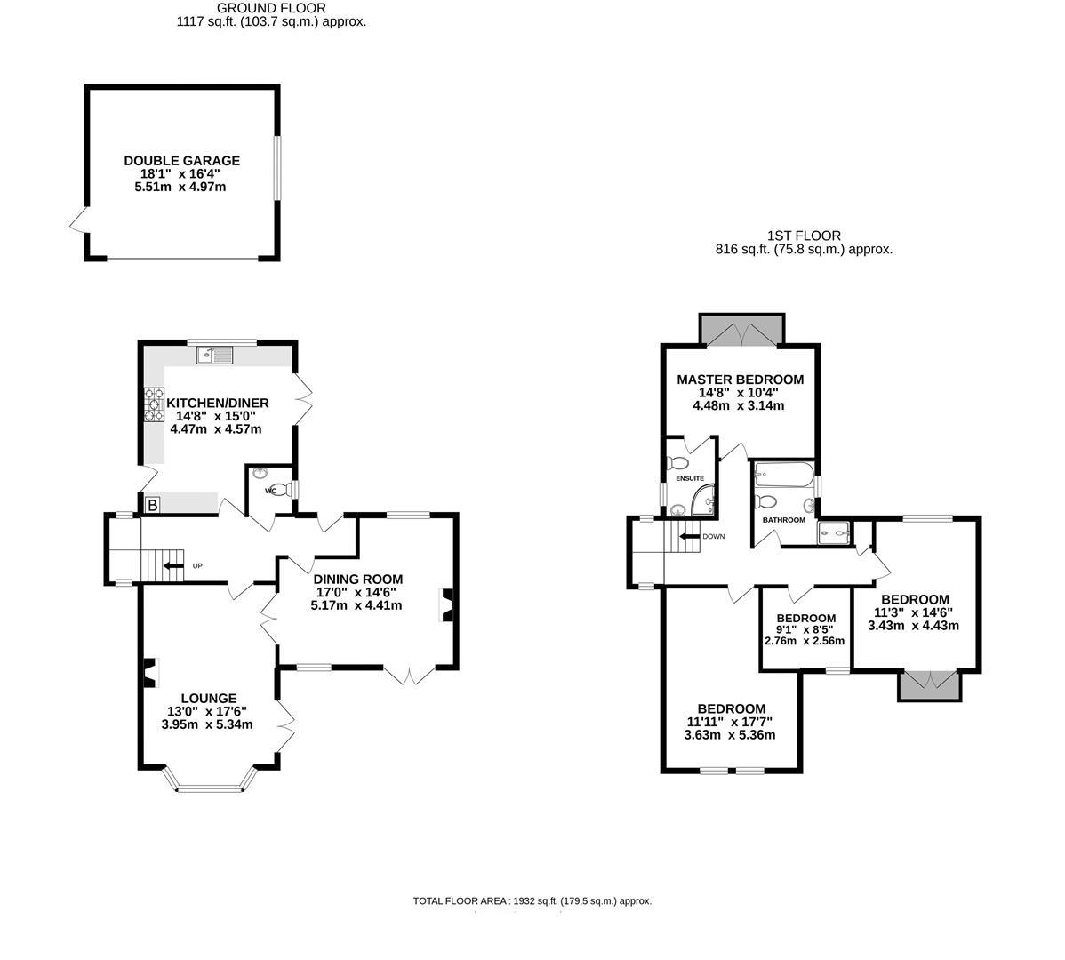 Barkways Cottage, The Downs, Vale Of Glamorgan floorplan