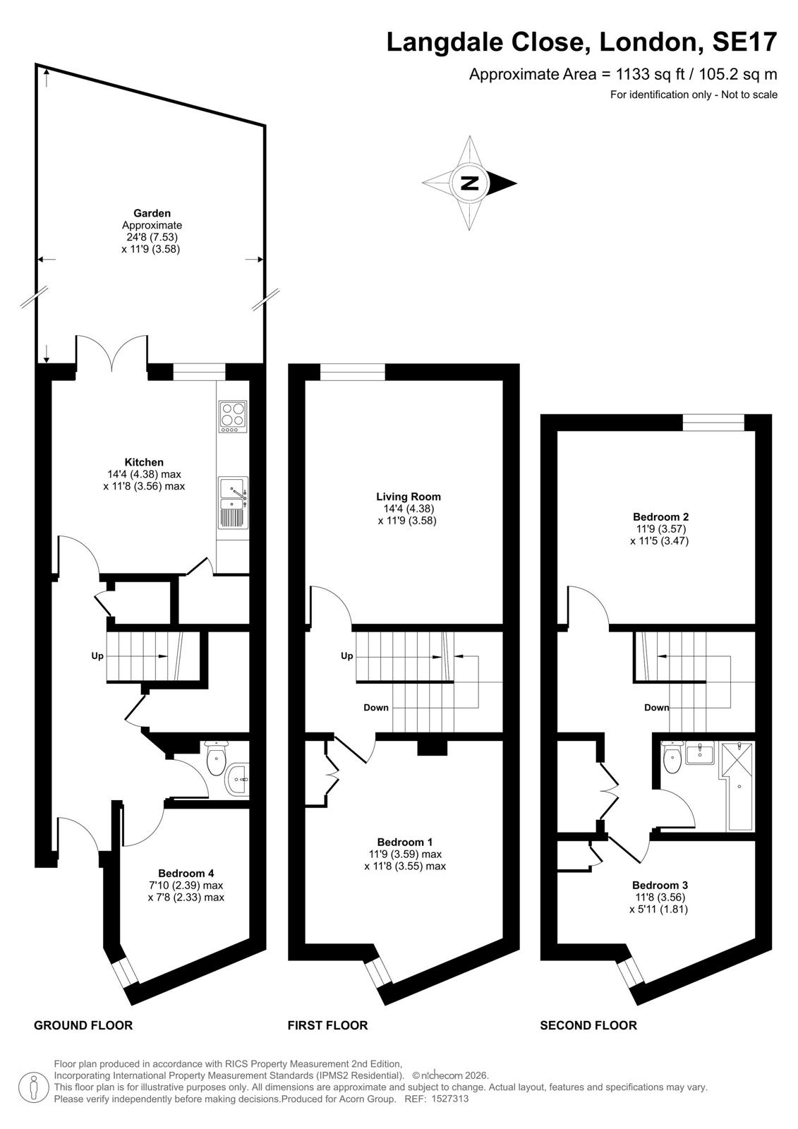 79, Langdale Close, London floorplan