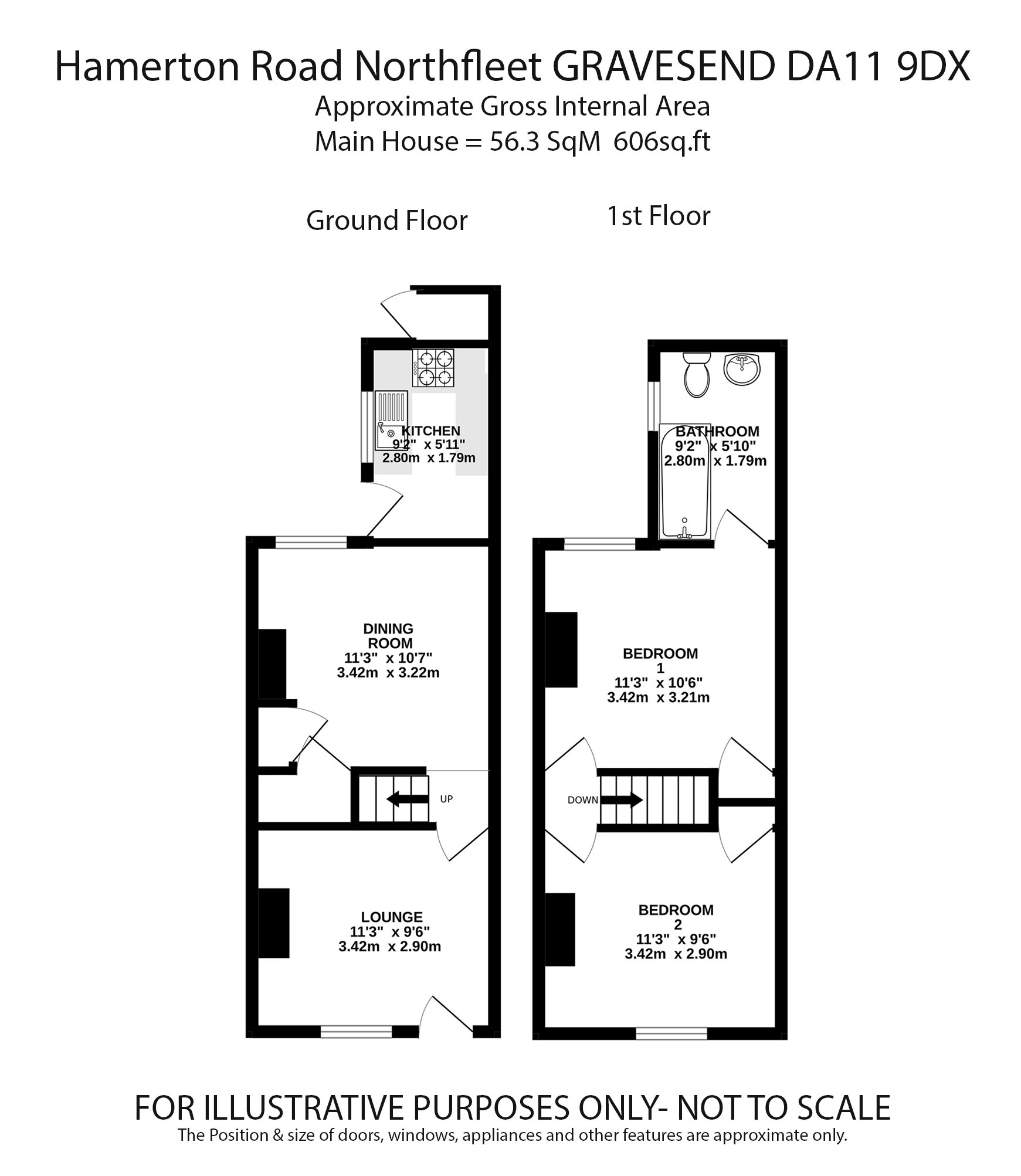 23 Hamerton Road, Northfleet, Kent floorplan
