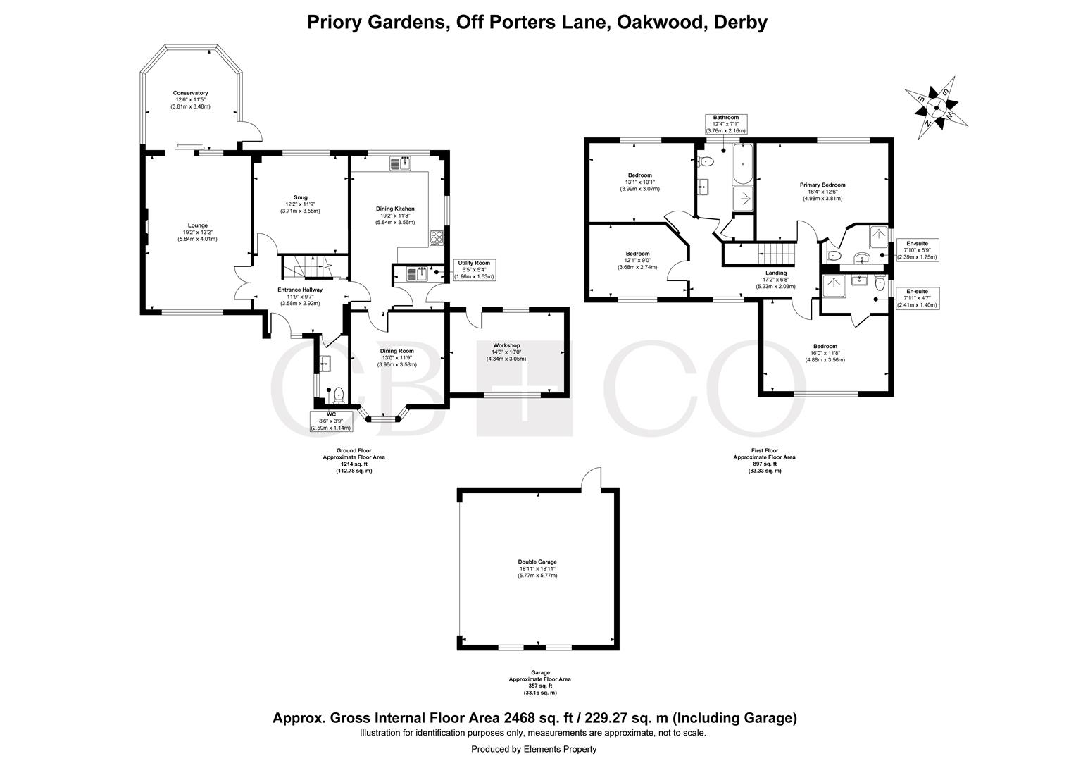 25, Priory Gardens, Derby floorplan
