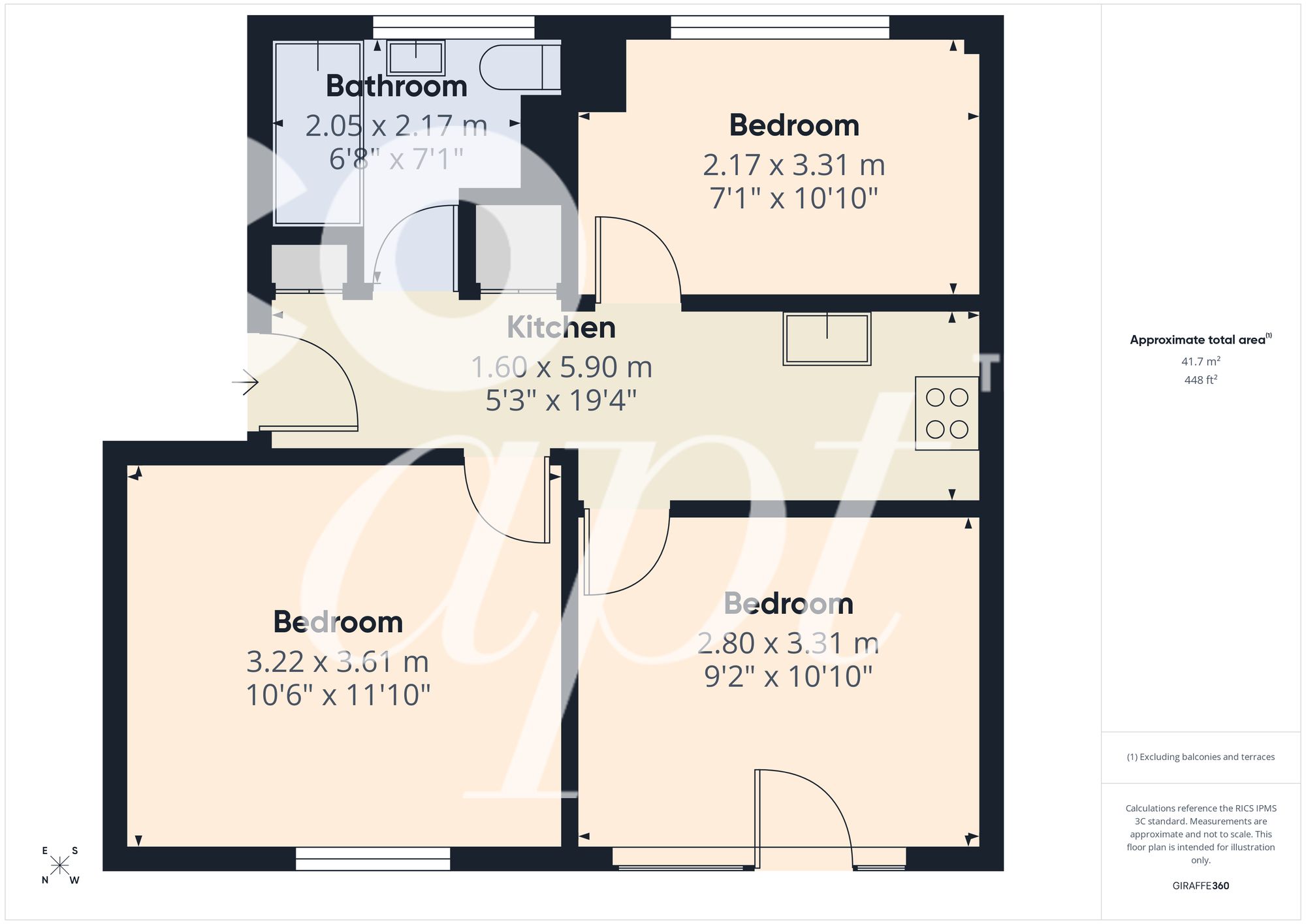 Flat 3, Nelson Place Ashton Rise, Brighton floorplan
