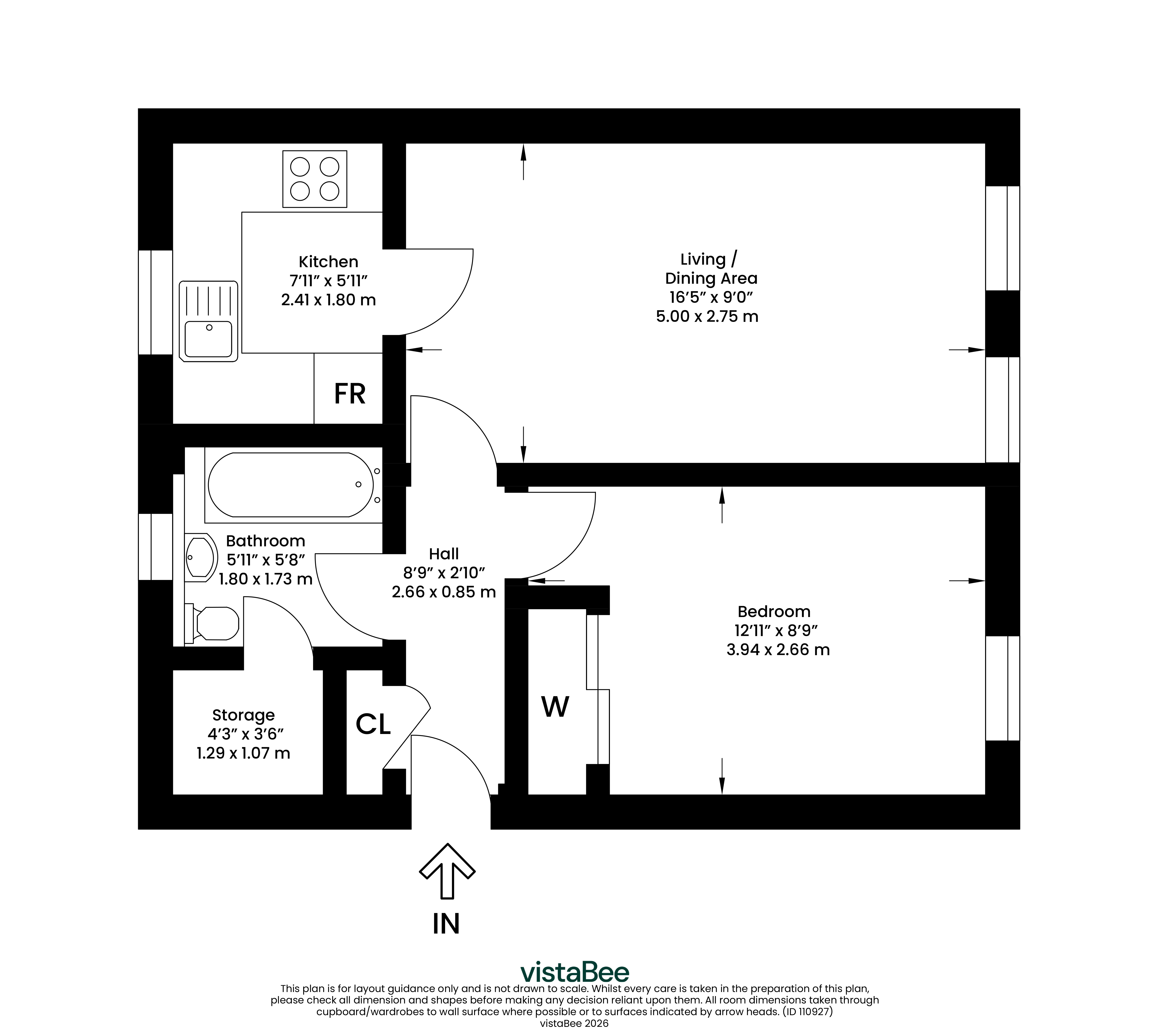 151, Caird Street, South Lanarkshire floorplan