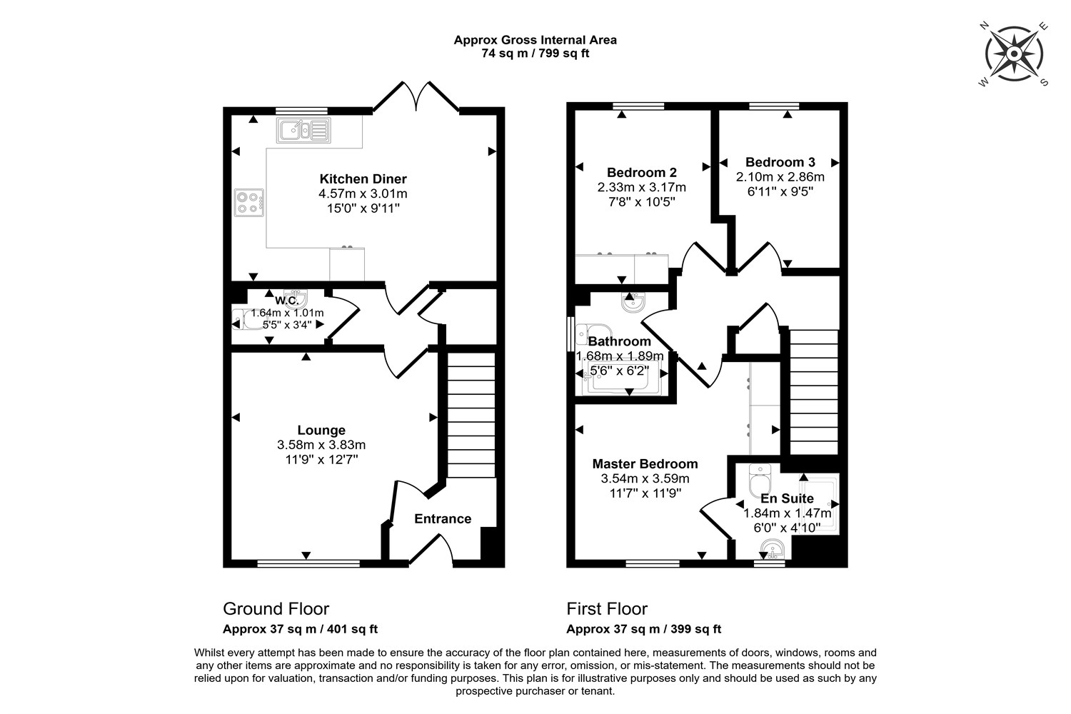 57, Lavender Way, West Meadows, Cramlington floorplan
