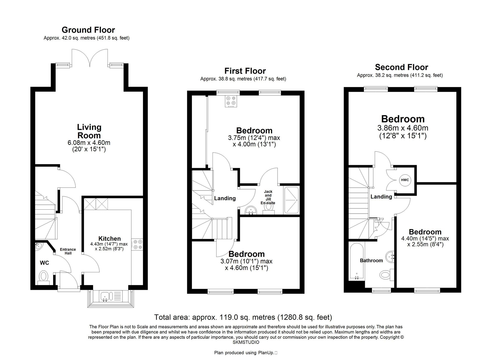 78 Burgundy Drive, Hemel Hempstead floorplan