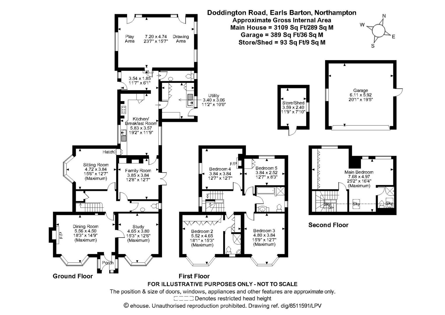 Doddington Road, Earls Barton, Northampton NN6, 5 bedroom detached