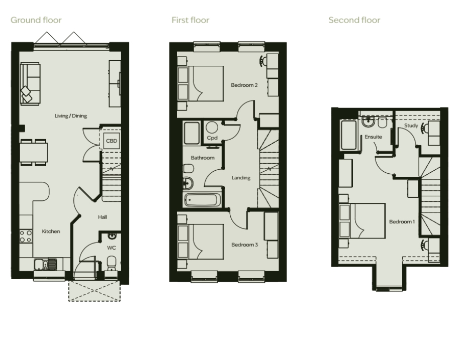 2 Alderwood, St Annes Road, St Albans floorplan