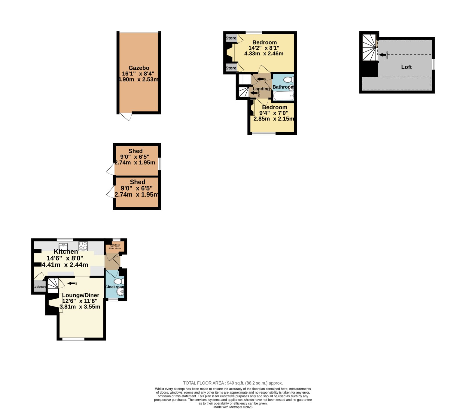 Hall Farm Cottage, 2, West Street, Ashford floorplan