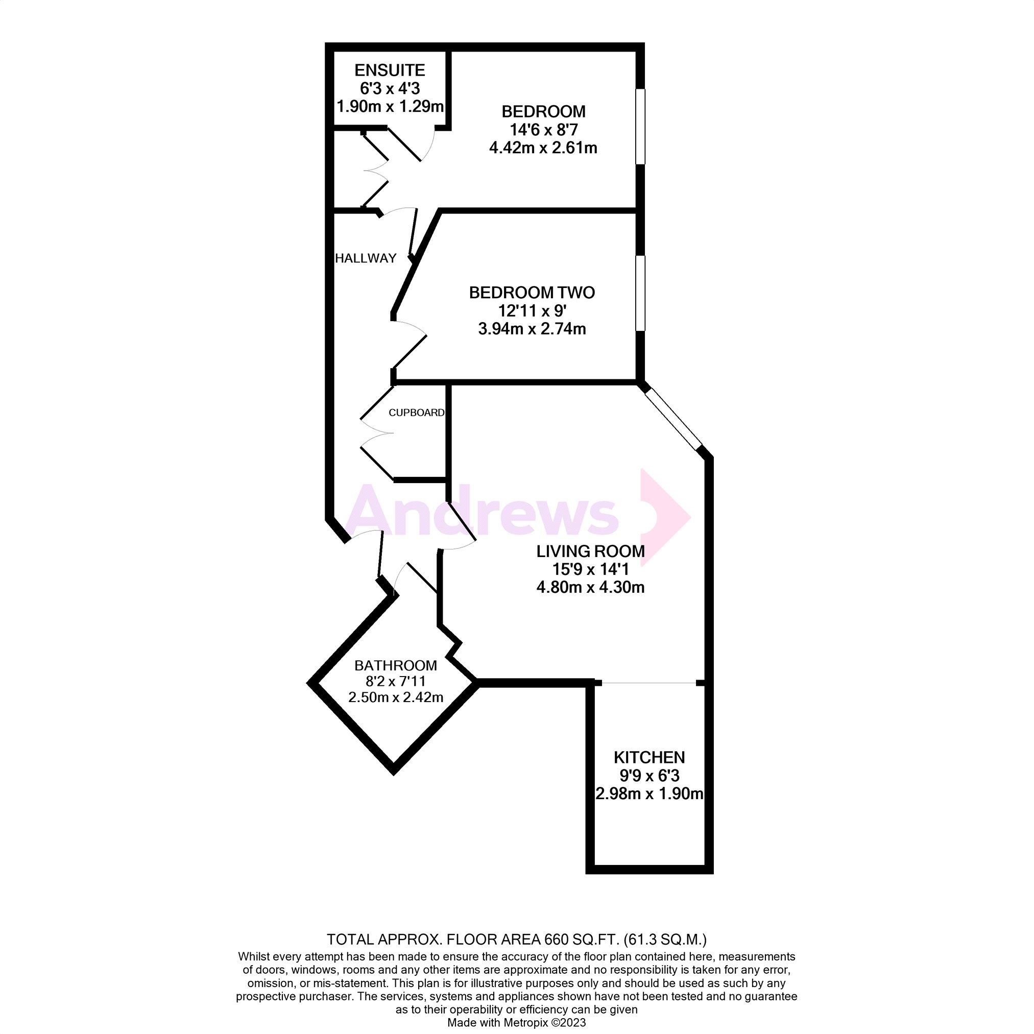 13 Oxted Court,, Reynolds Avenue, Surrey floorplan