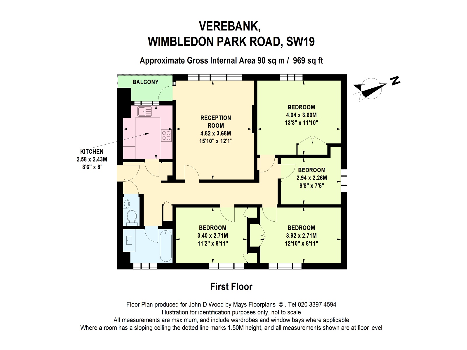 Wimbledon Park Road, Southfields, London SW19, 4 bedroom flat for sale